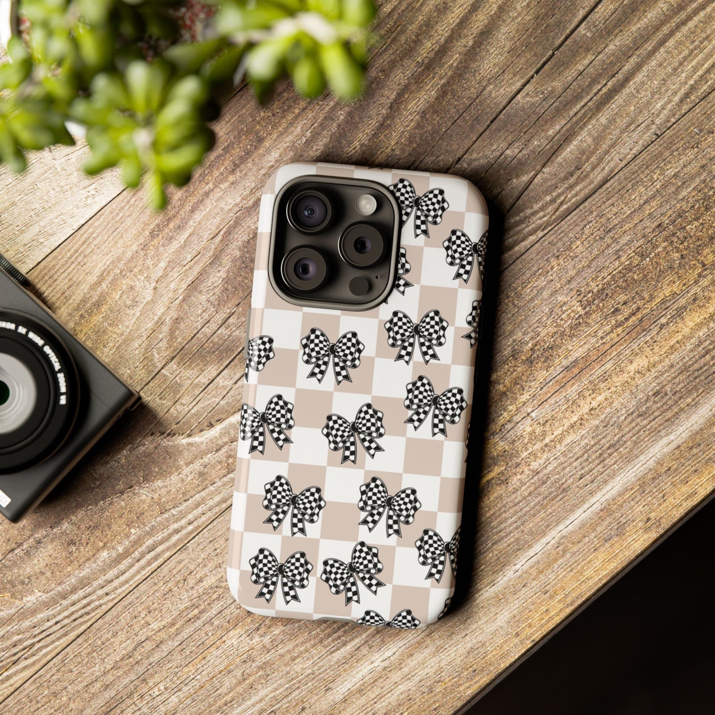 iPhone 16, Samsung S25, Google Pixel 9 Tough Phone Case, Coquette Retro Design All Models