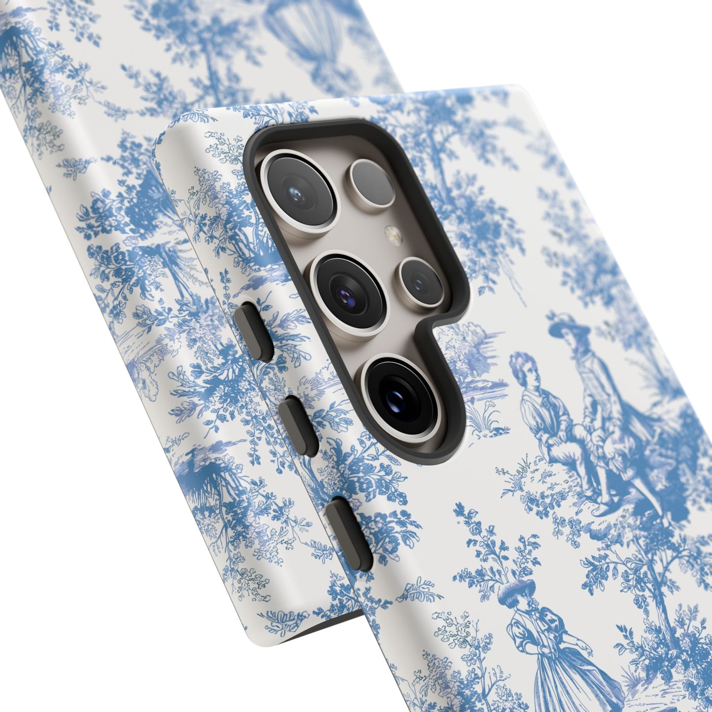 Blue Toile Phone Case – Cover for iPhone, Samsung, Google Pixel