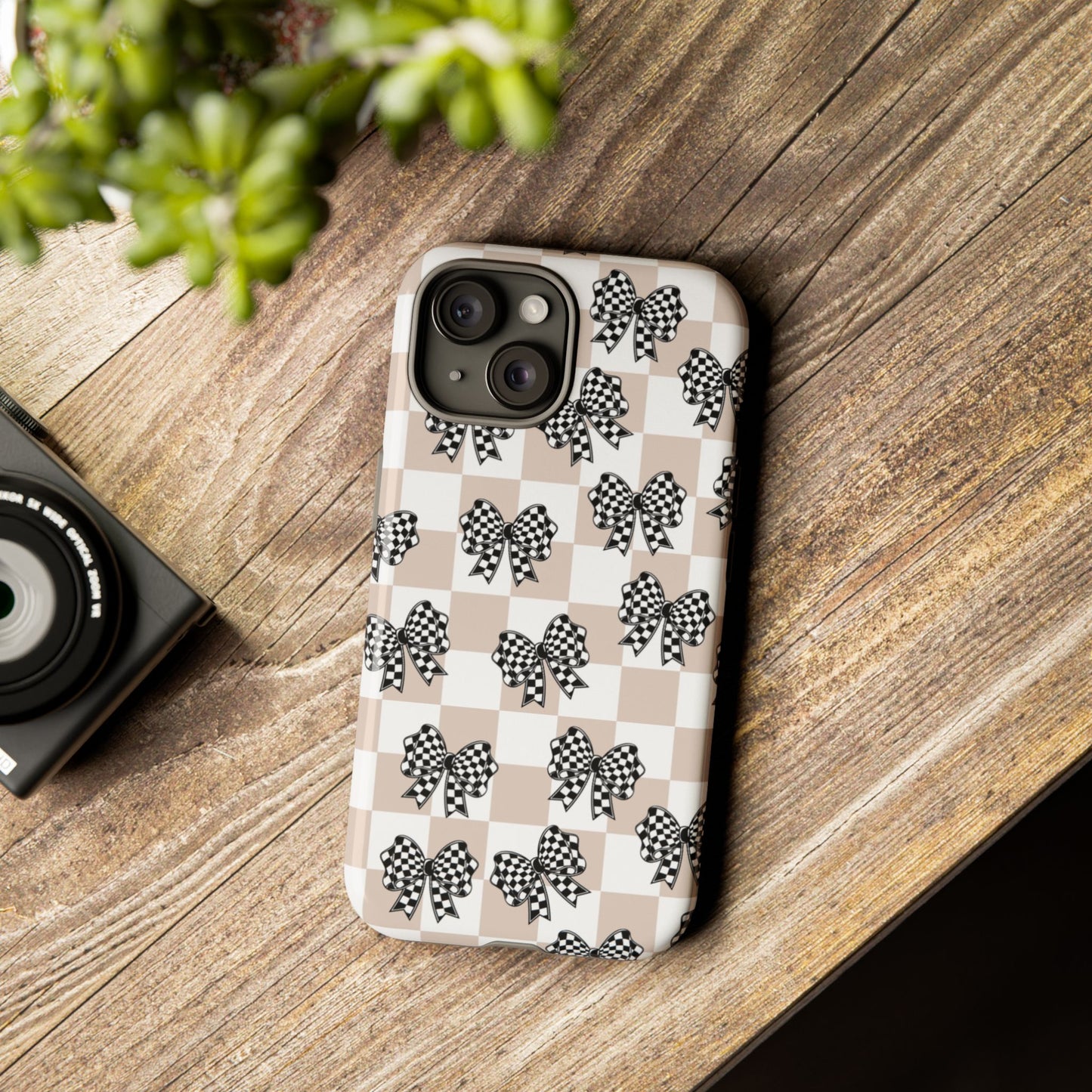 iPhone 16, Samsung S25, Google Pixel 9 Tough Phone Case, Coquette Retro Design All Models
