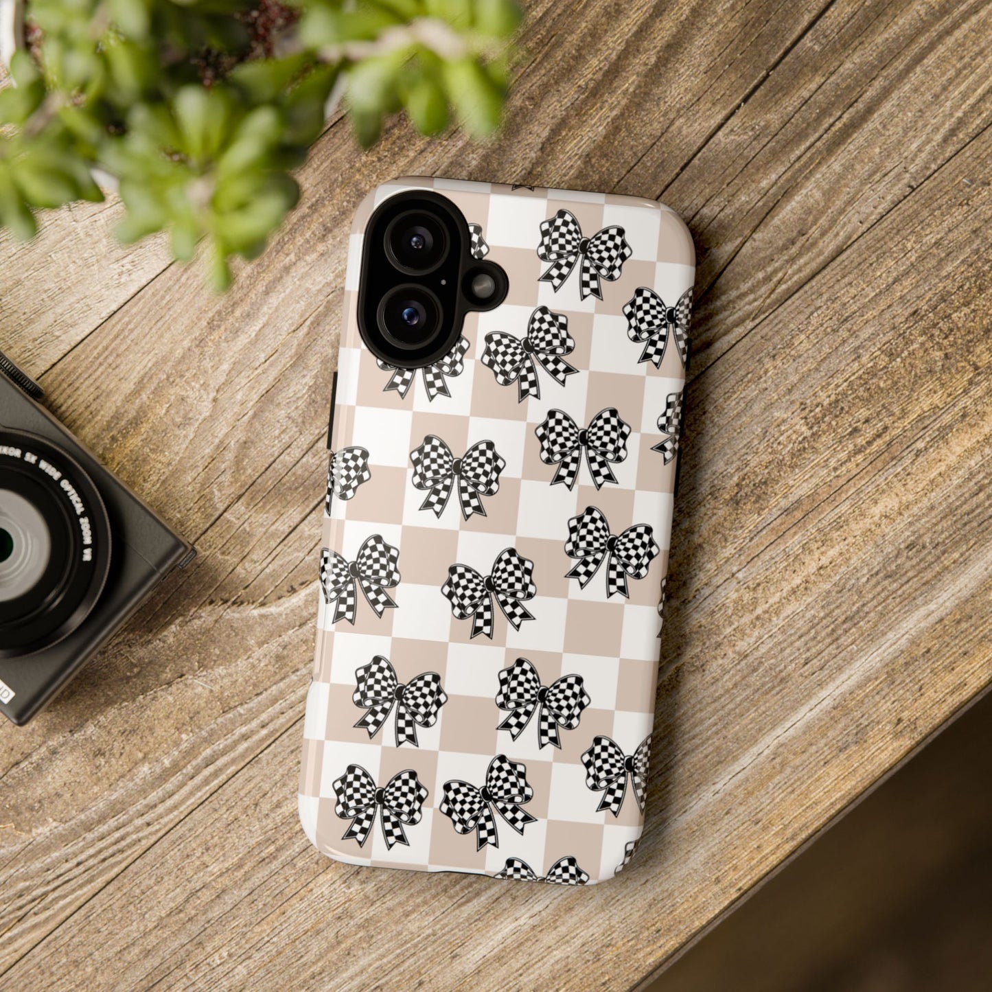 iPhone 16, Samsung S25, Google Pixel 9 Tough Phone Case, Coquette Retro Design All Models