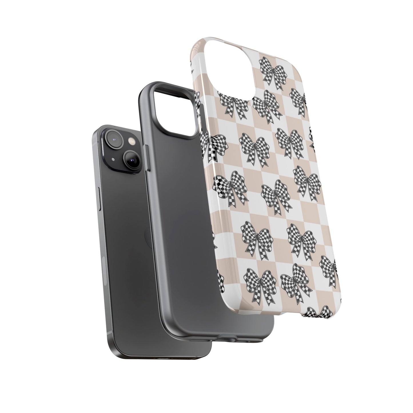 iPhone 16, Samsung S25, Google Pixel 9 Tough Phone Case, Coquette Retro Design All Models