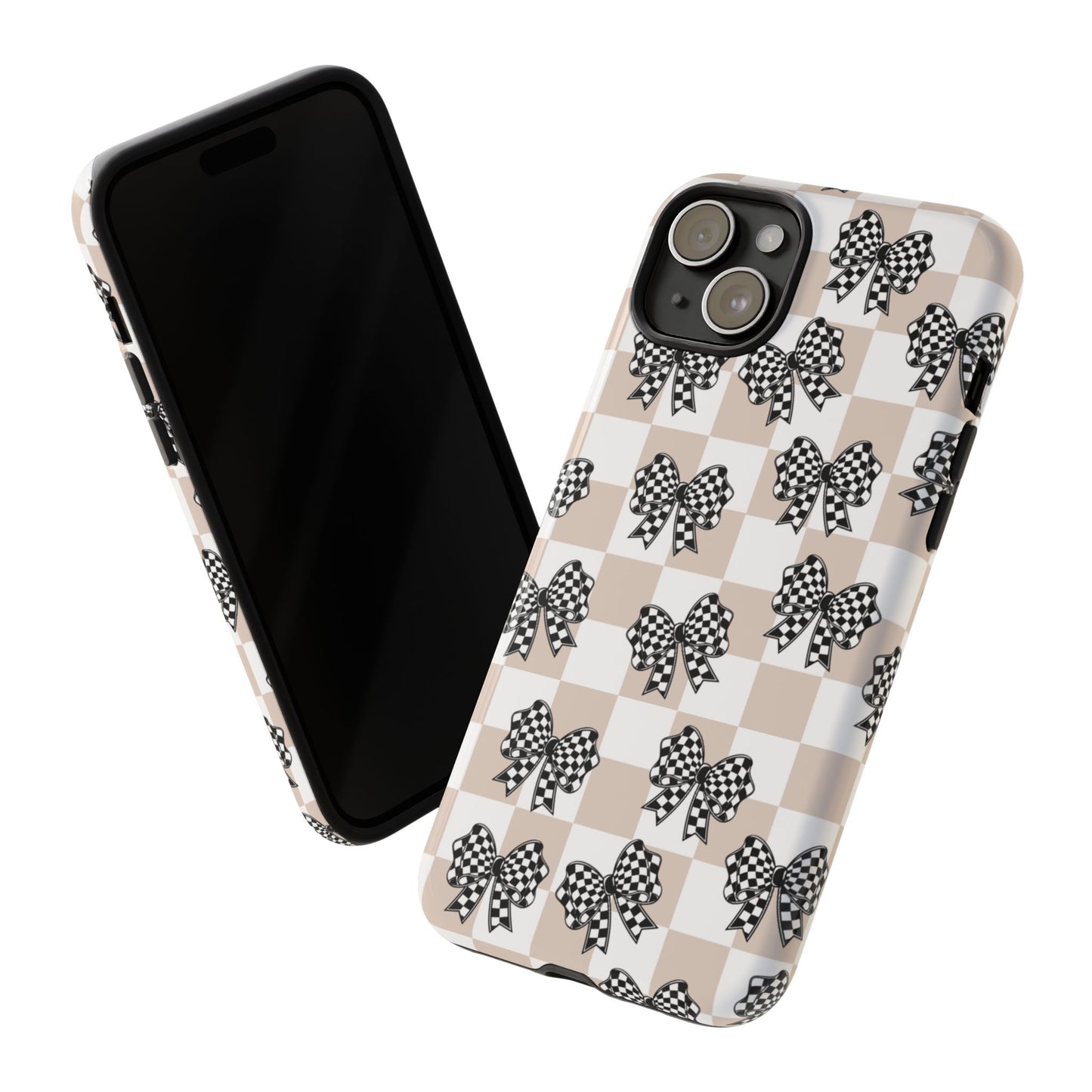 iPhone 16, Samsung S25, Google Pixel 9 Tough Phone Case, Coquette Retro Design All Models