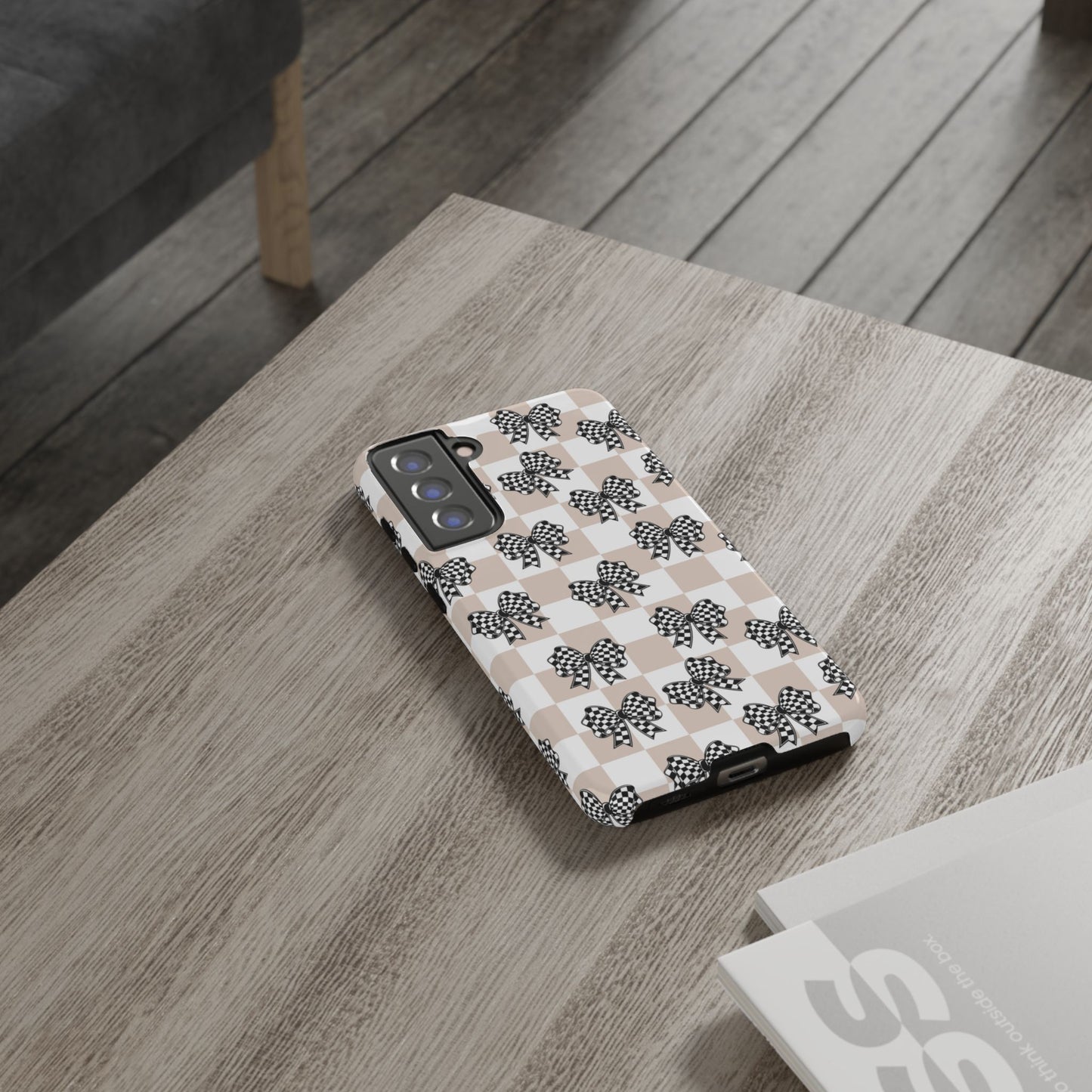iPhone 16, Samsung S25, Google Pixel 9 Tough Phone Case, Coquette Retro Design All Models