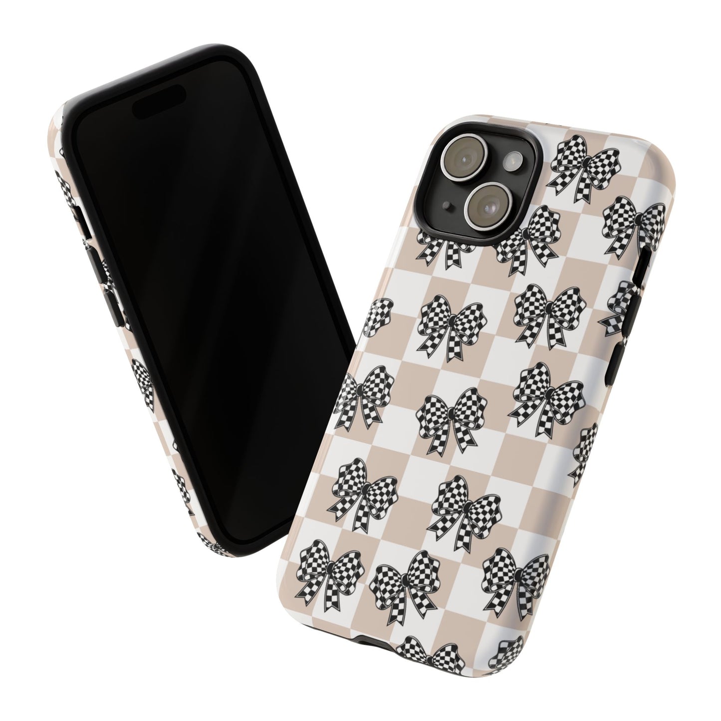 iPhone 16, Samsung S25, Google Pixel 9 Tough Phone Case, Coquette Retro Design All Models