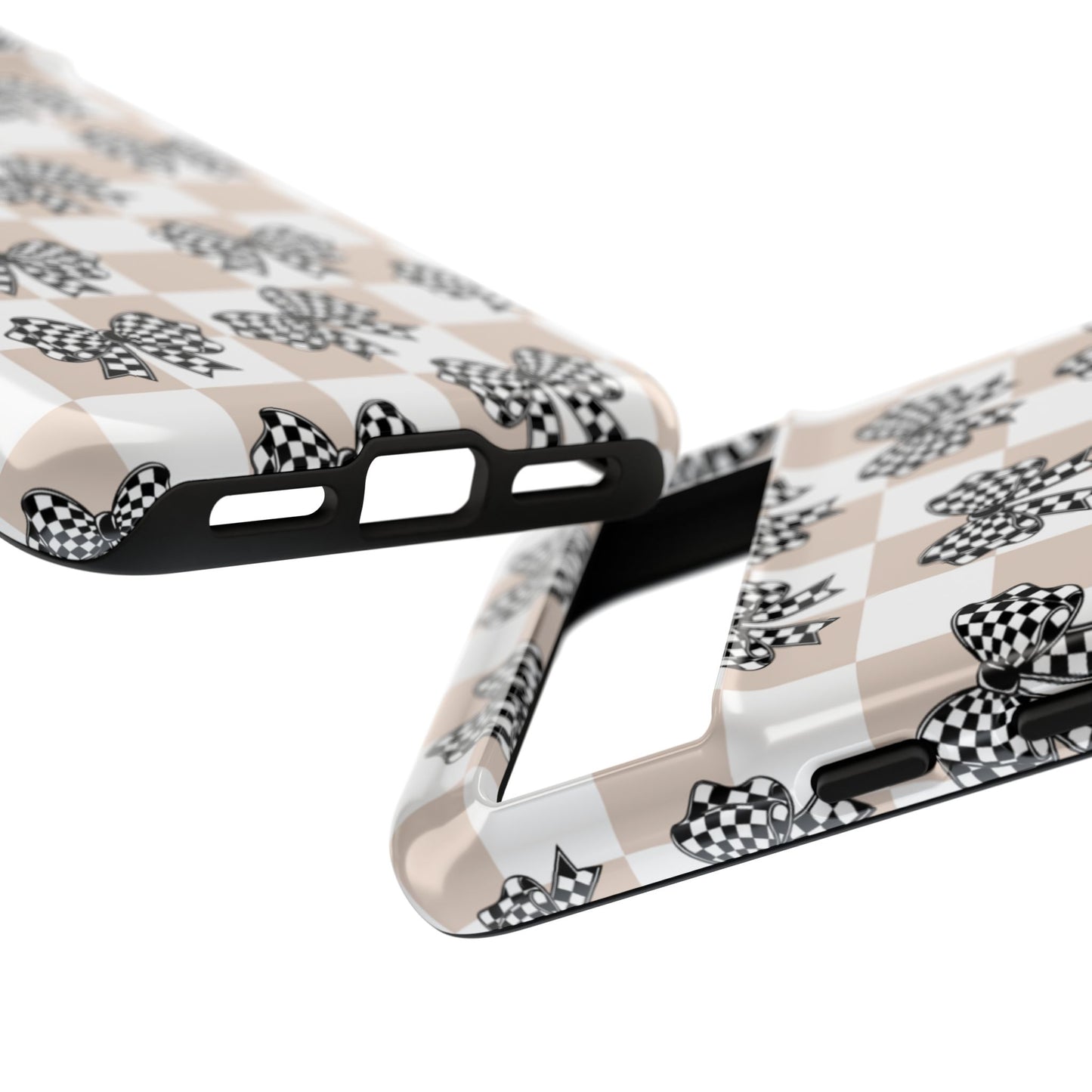 iPhone 16, Samsung S25, Google Pixel 9 Tough Phone Case, Coquette Retro Design All Models