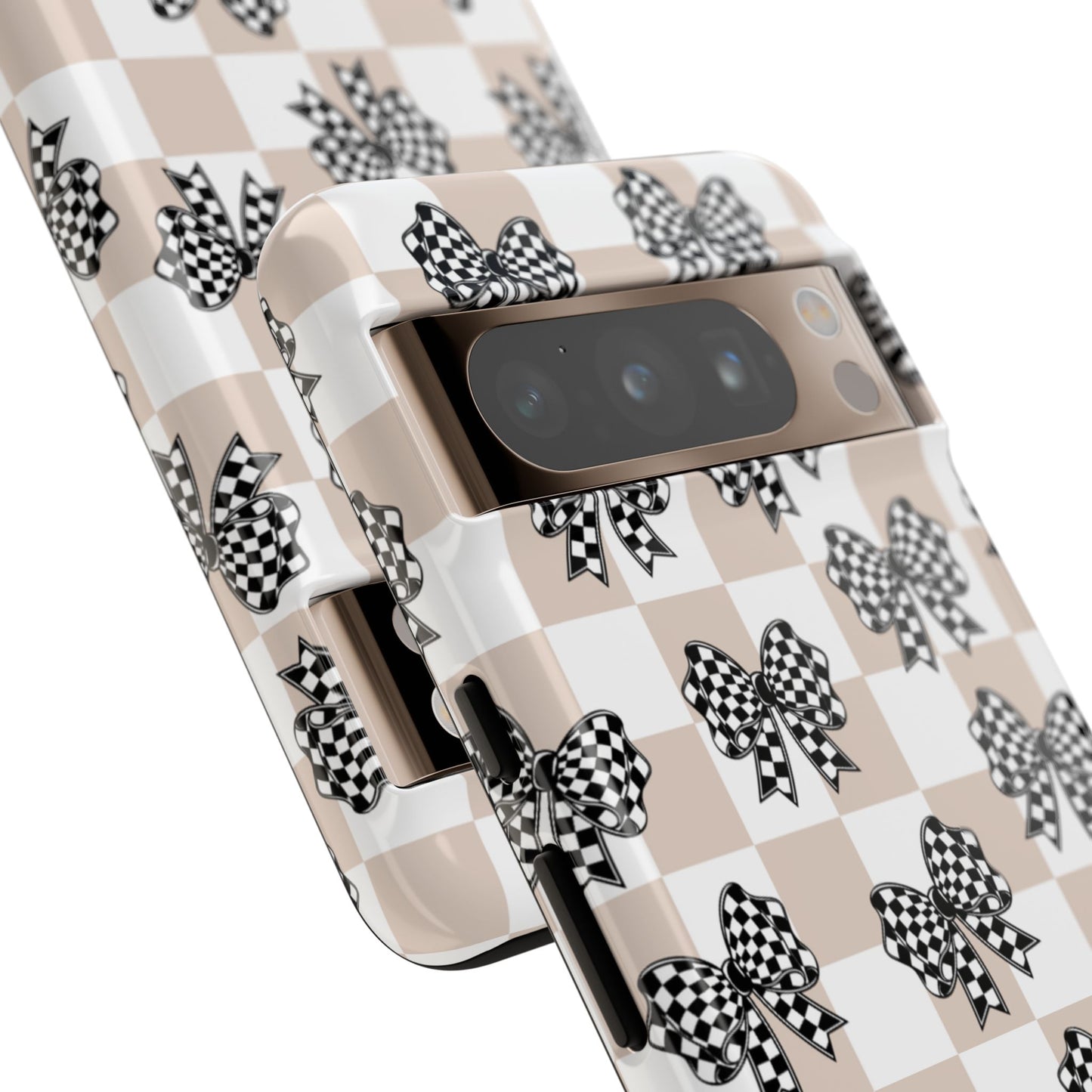 iPhone 16, Samsung S25, Google Pixel 9 Tough Phone Case, Coquette Retro Design All Models