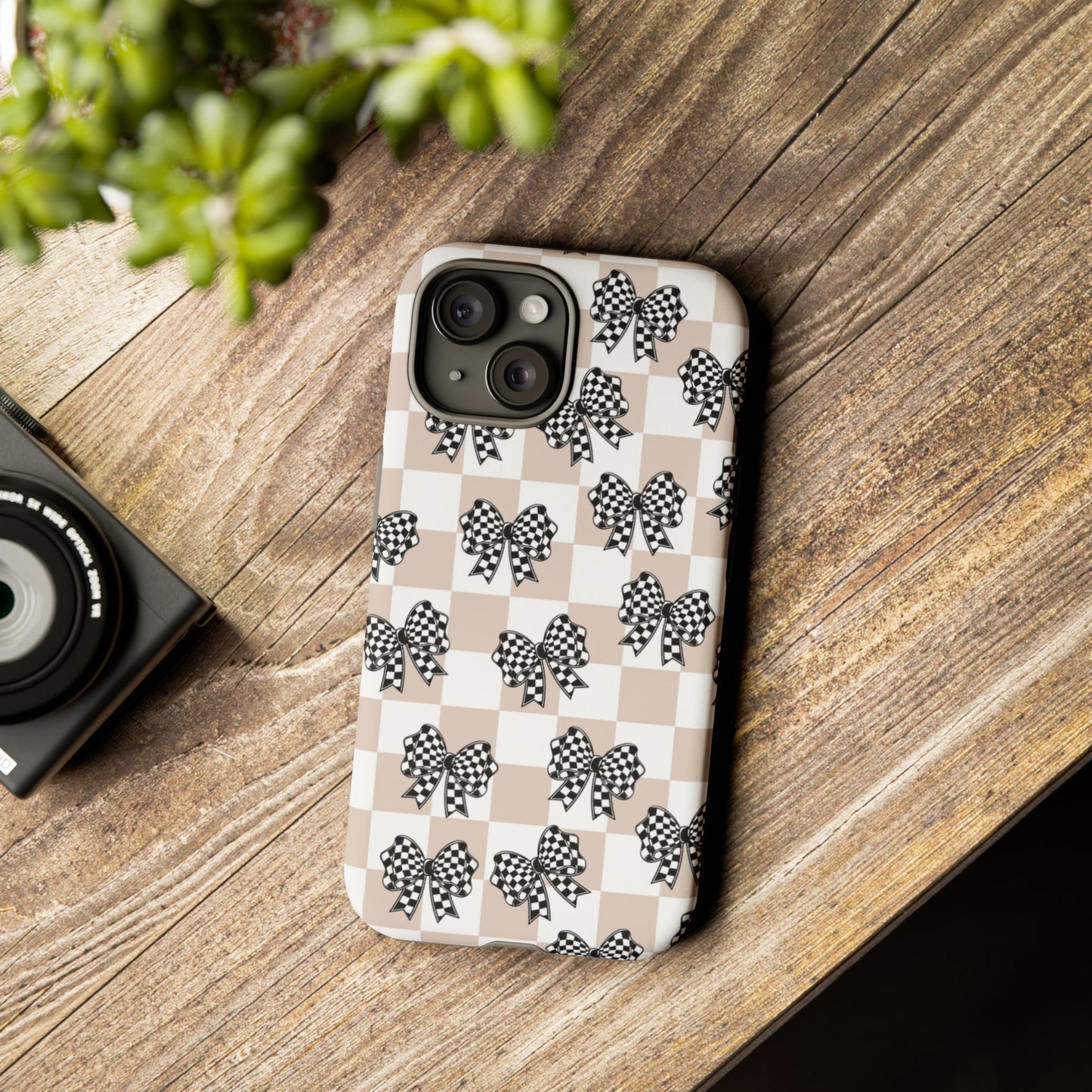 iPhone 16, Samsung S25, Google Pixel 9 Tough Phone Case, Coquette Retro Design All Models