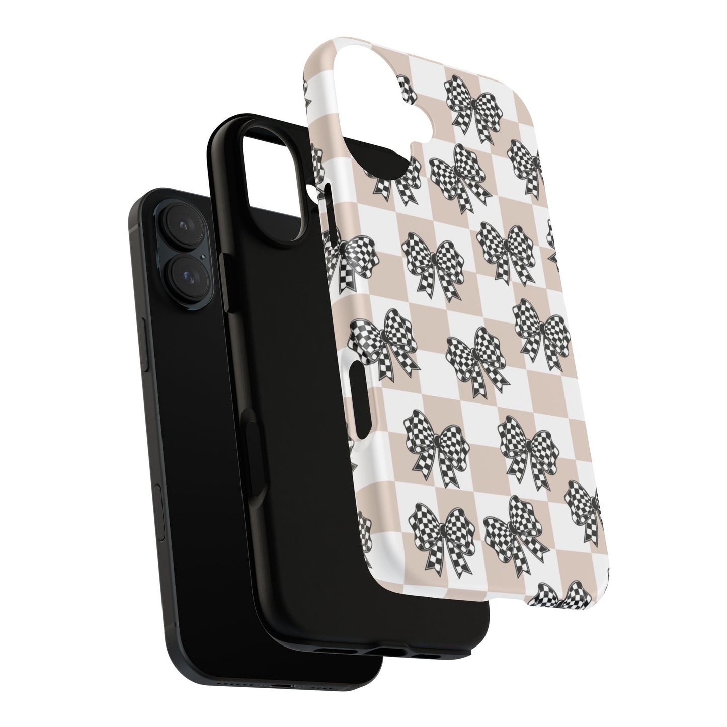 iPhone 16, Samsung S25, Google Pixel 9 Tough Phone Case, Coquette Retro Design All Models