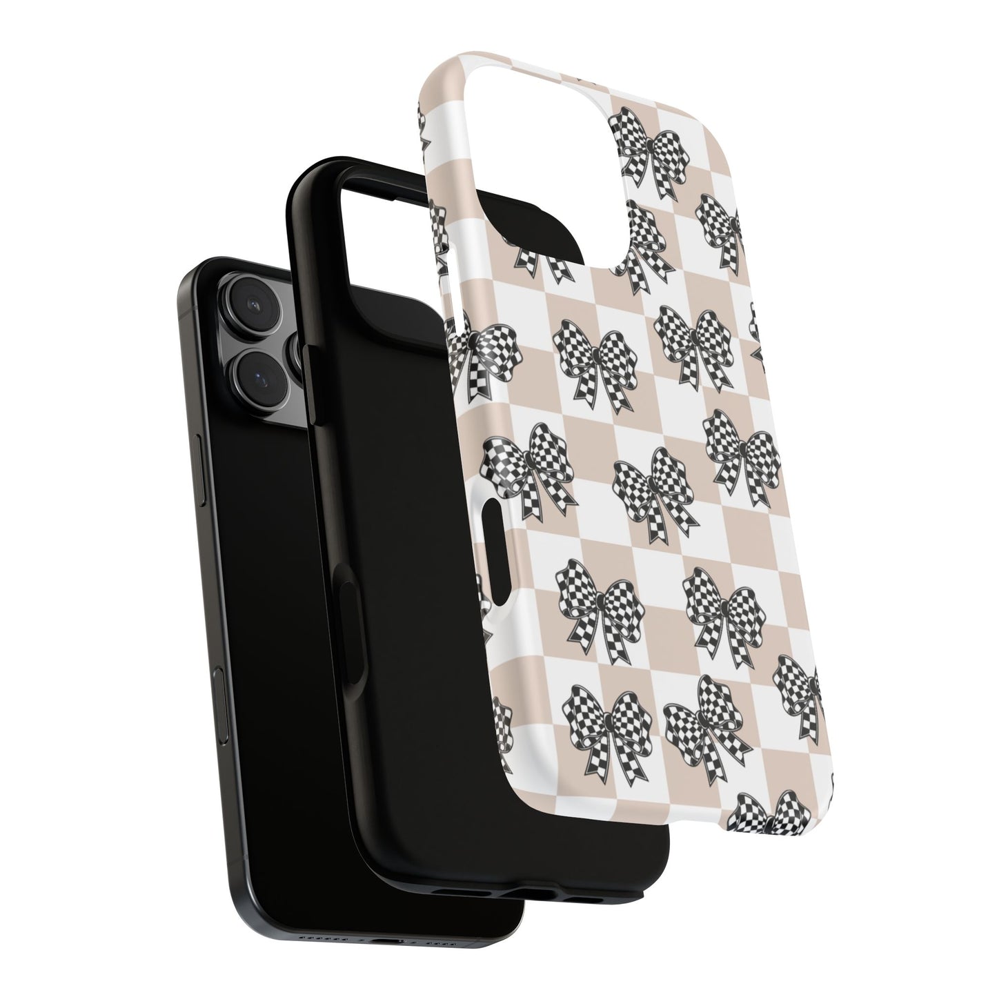 iPhone 16, Samsung S25, Google Pixel 9 Tough Phone Case, Coquette Retro Design All Models