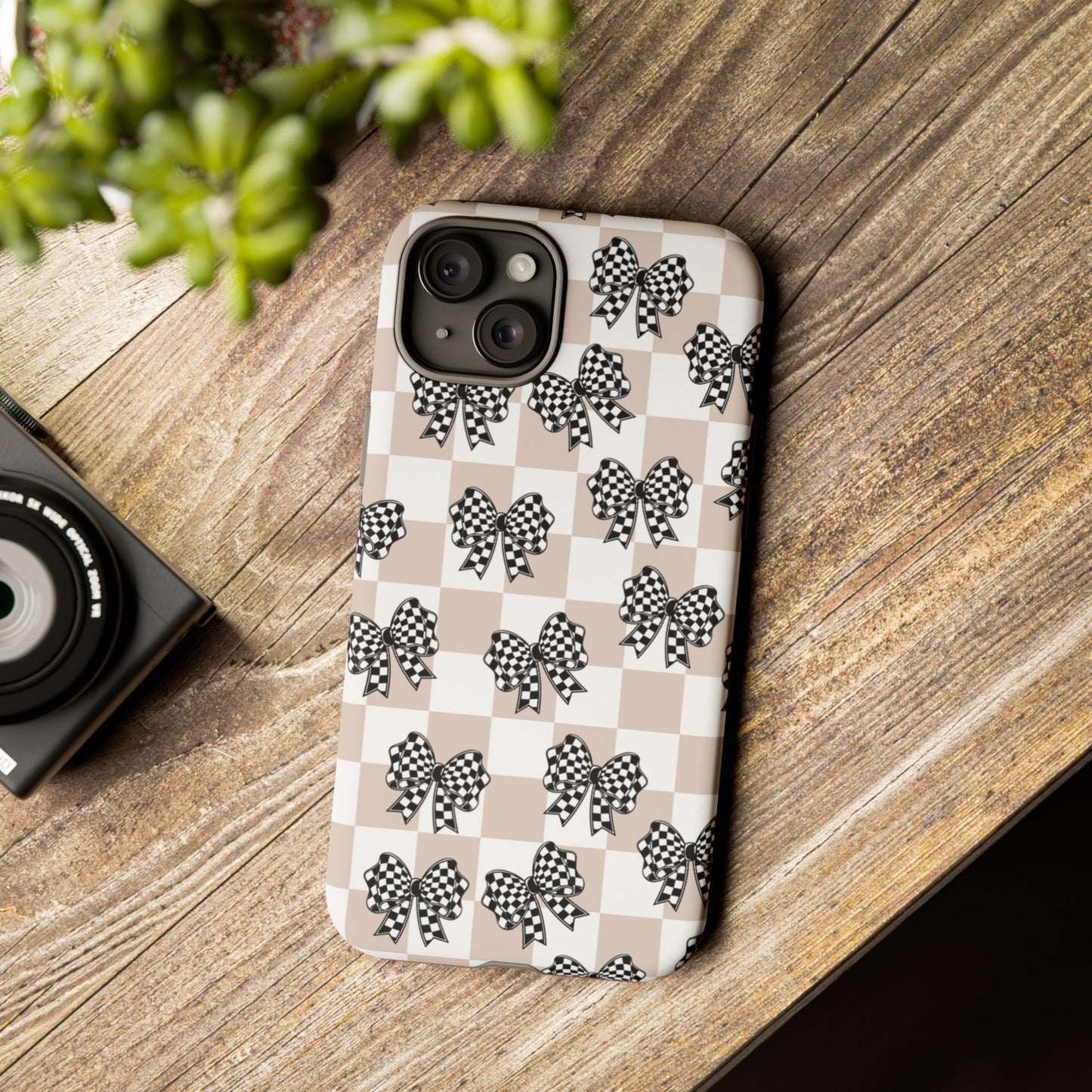 iPhone 16, Samsung S25, Google Pixel 9 Tough Phone Case, Coquette Retro Design All Models