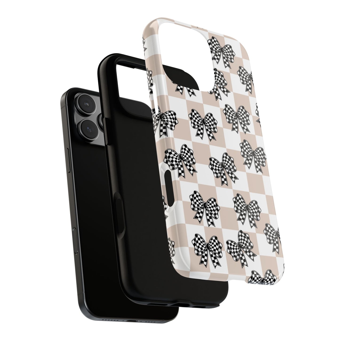 iPhone 16, Samsung S25, Google Pixel 9 Tough Phone Case, Coquette Retro Design All Models