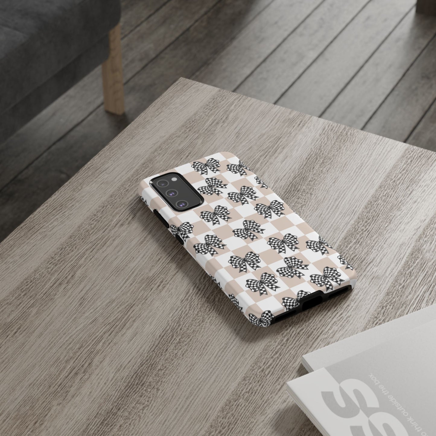 iPhone 16, Samsung S25, Google Pixel 9 Tough Phone Case, Coquette Retro Design All Models