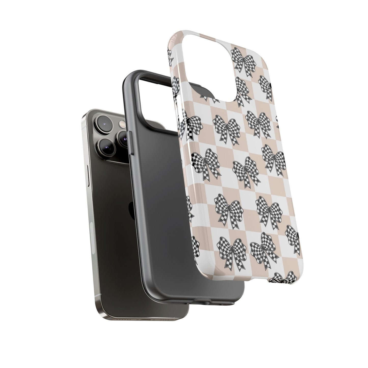 iPhone 16, Samsung S25, Google Pixel 9 Tough Phone Case, Coquette Retro Design All Models