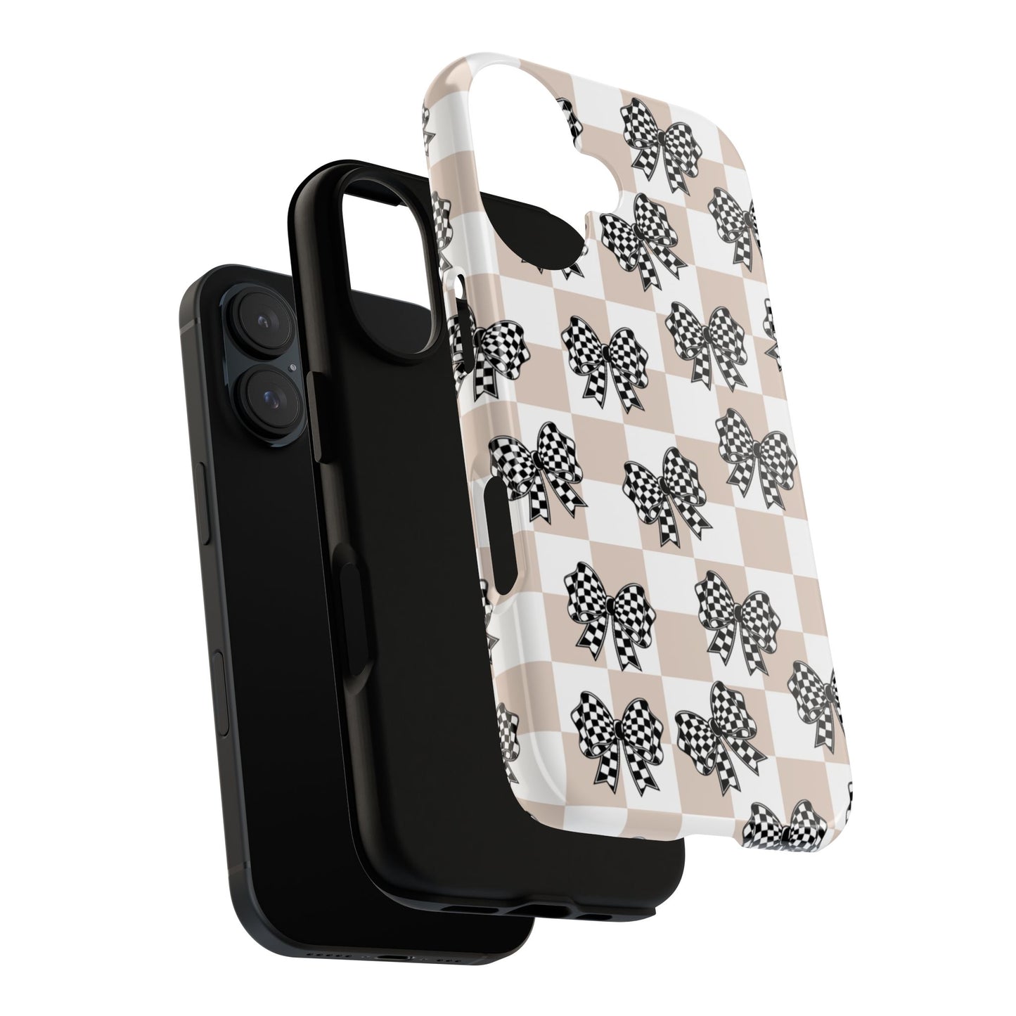 iPhone 16, Samsung S25, Google Pixel 9 Tough Phone Case, Coquette Retro Design All Models