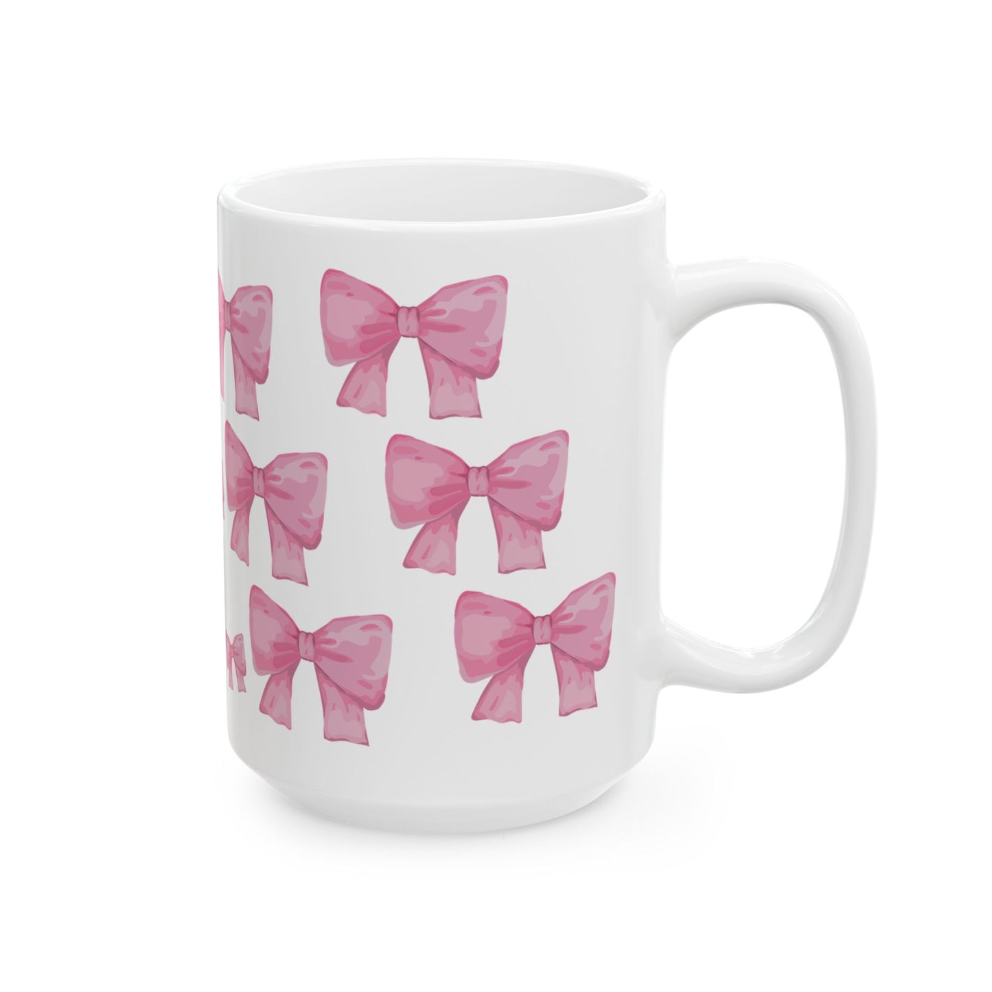 Pink Bow Coffee Cup – Coquette Aesthetic Mug