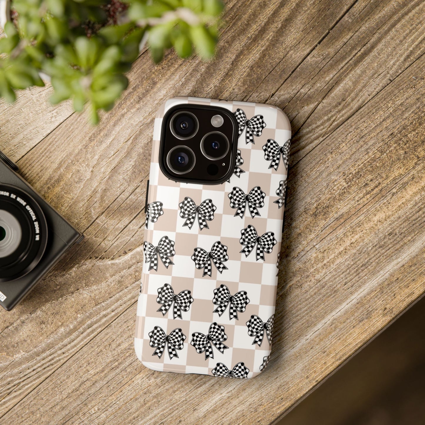 iPhone 16, Samsung S25, Google Pixel 9 Tough Phone Case, Coquette Retro Design All Models