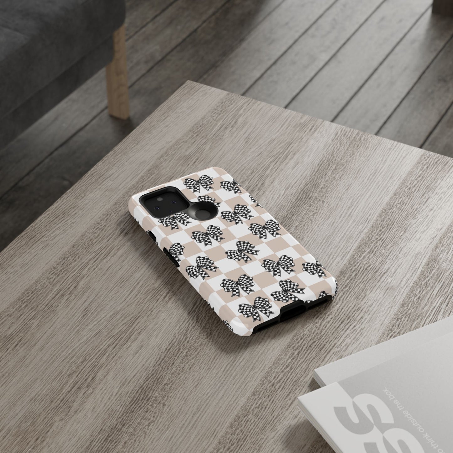 iPhone 16, Samsung S25, Google Pixel 9 Tough Phone Case, Coquette Retro Design All Models