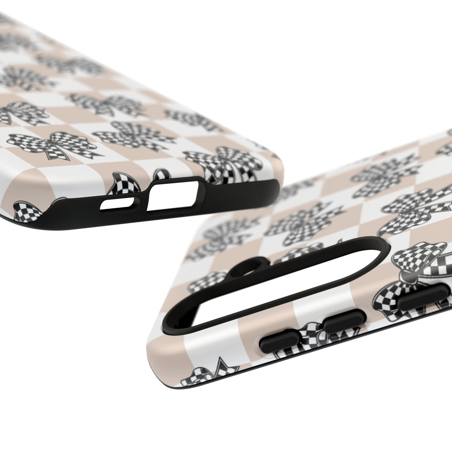 iPhone 16, Samsung S25, Google Pixel 9 Tough Phone Case, Coquette Retro Design All Models