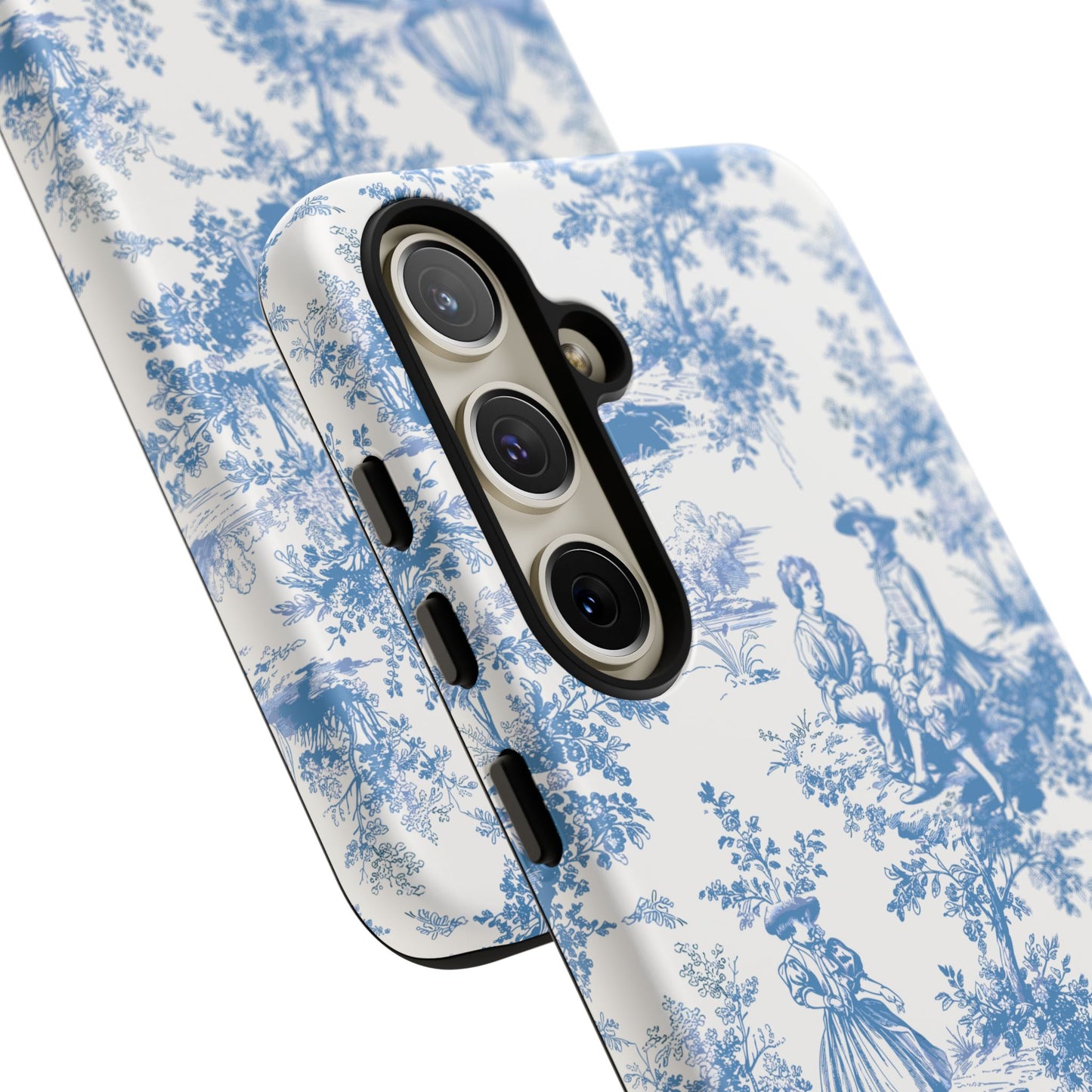 Blue Toile Phone Case – Cover for iPhone, Samsung, Google Pixel