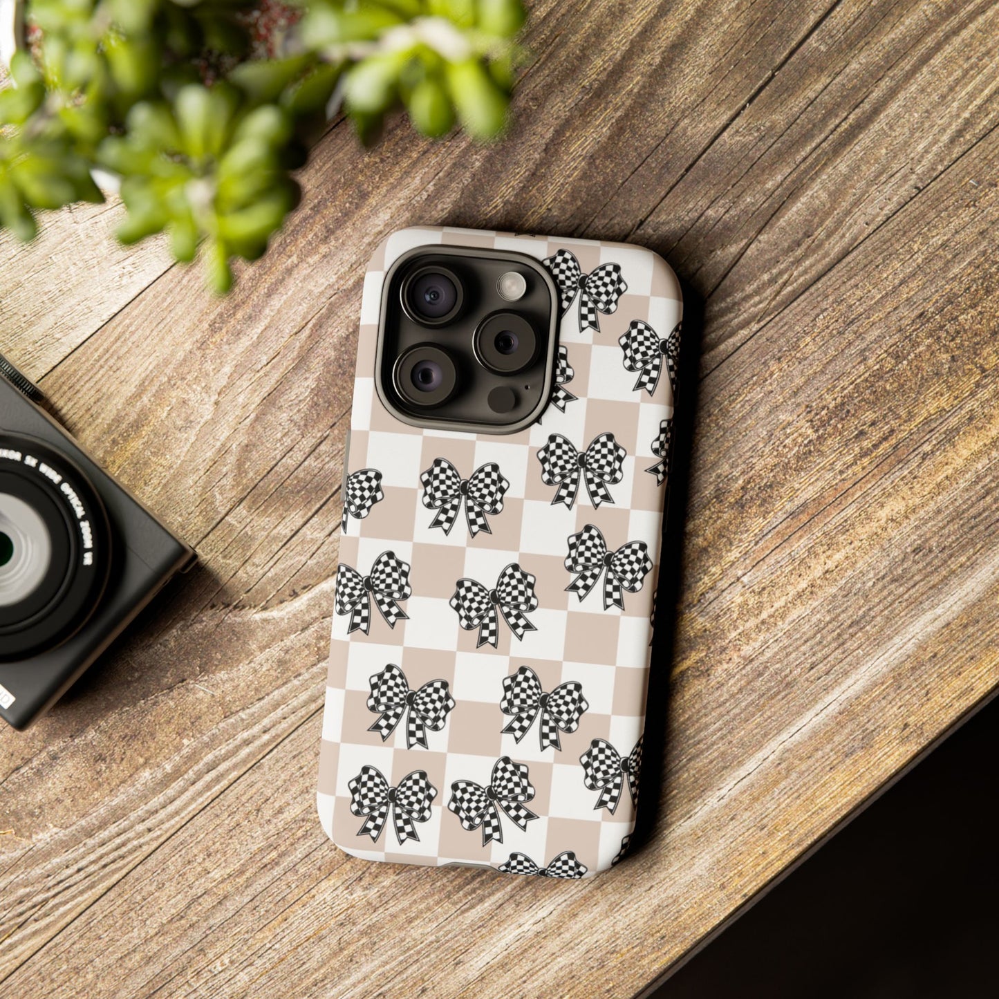 iPhone 16, Samsung S25, Google Pixel 9 Tough Phone Case, Coquette Retro Design All Models