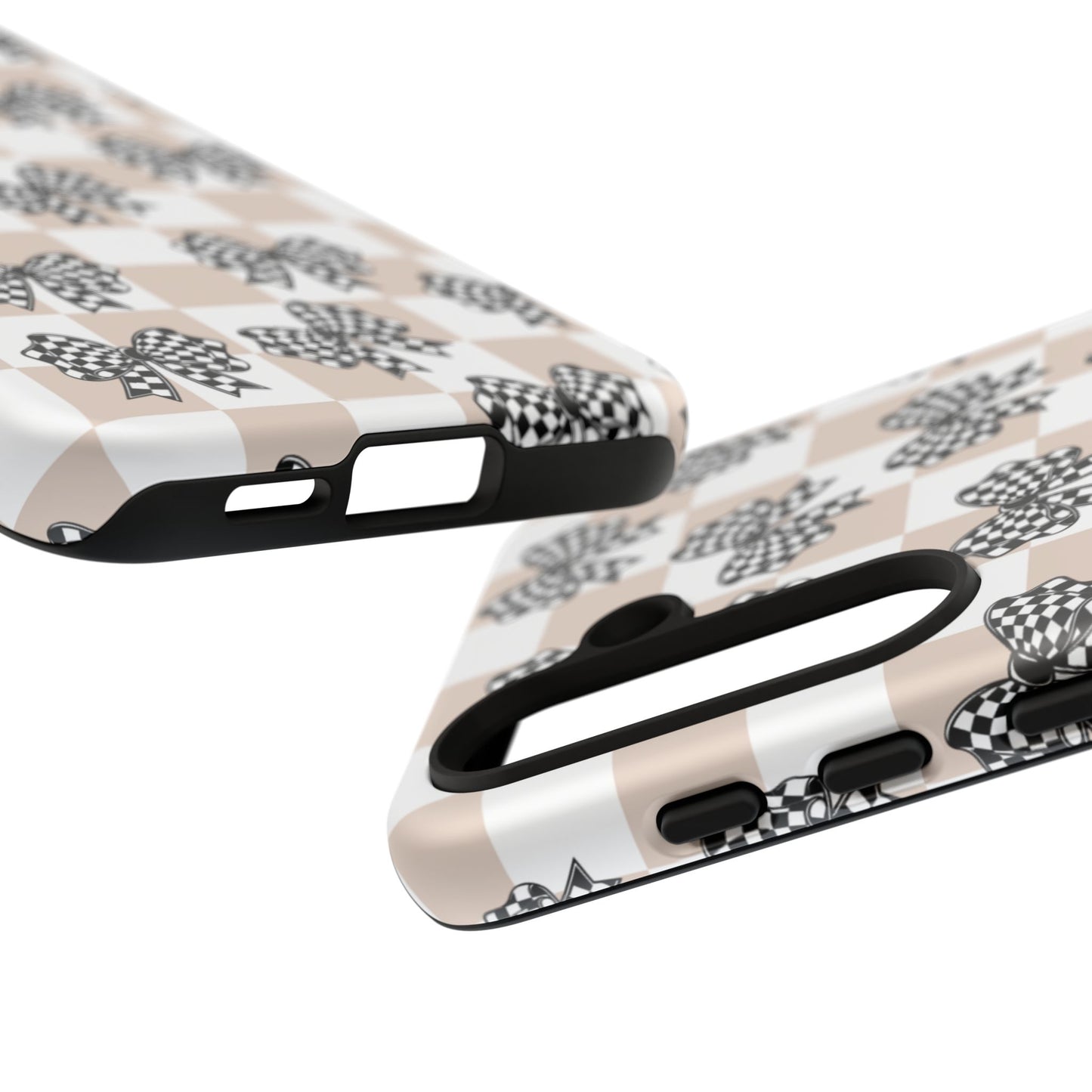 iPhone 16, Samsung S25, Google Pixel 9 Tough Phone Case, Coquette Retro Design All Models