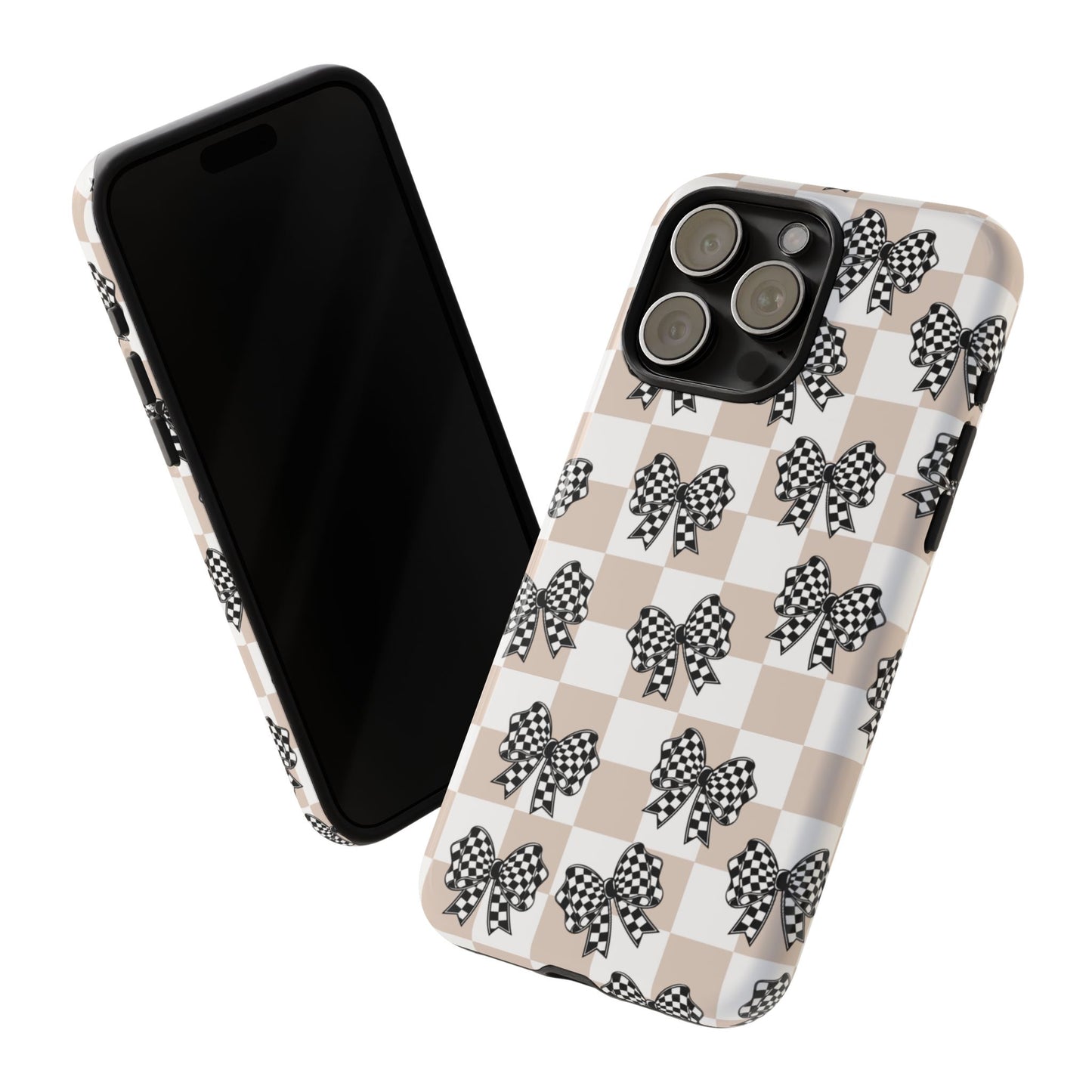 iPhone 16, Samsung S25, Google Pixel 9 Tough Phone Case, Coquette Retro Design All Models