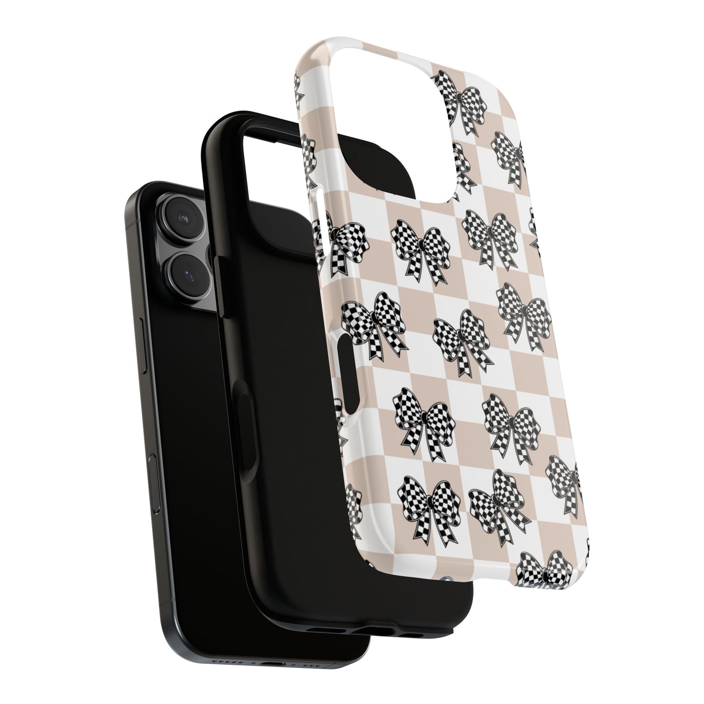 iPhone 16, Samsung S25, Google Pixel 9 Tough Phone Case, Coquette Retro Design All Models
