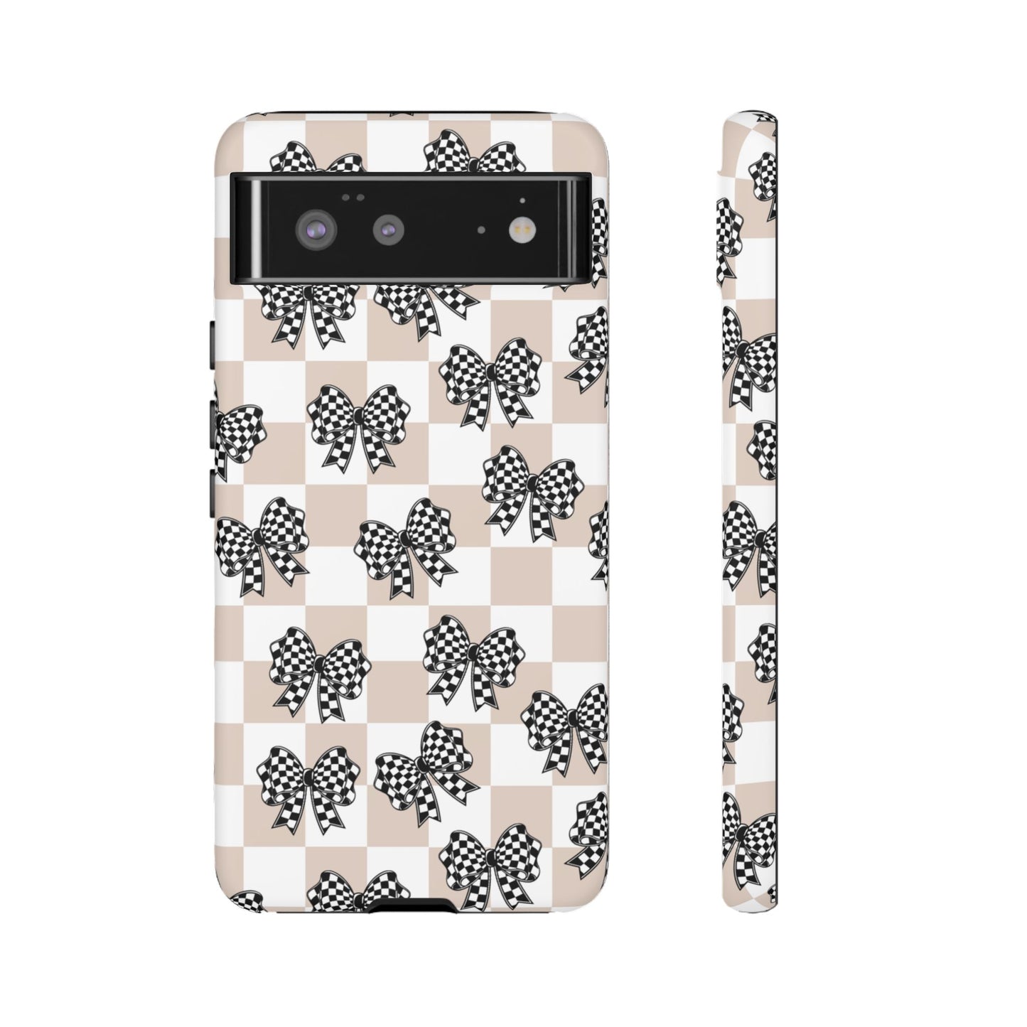 iPhone 16, Samsung S25, Google Pixel 9 Tough Phone Case, Coquette Retro Design All Models