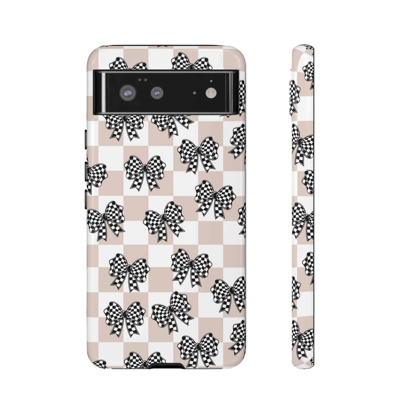 iPhone 16, Samsung S25, Google Pixel 9 Tough Phone Case, Coquette Retro Design All Models