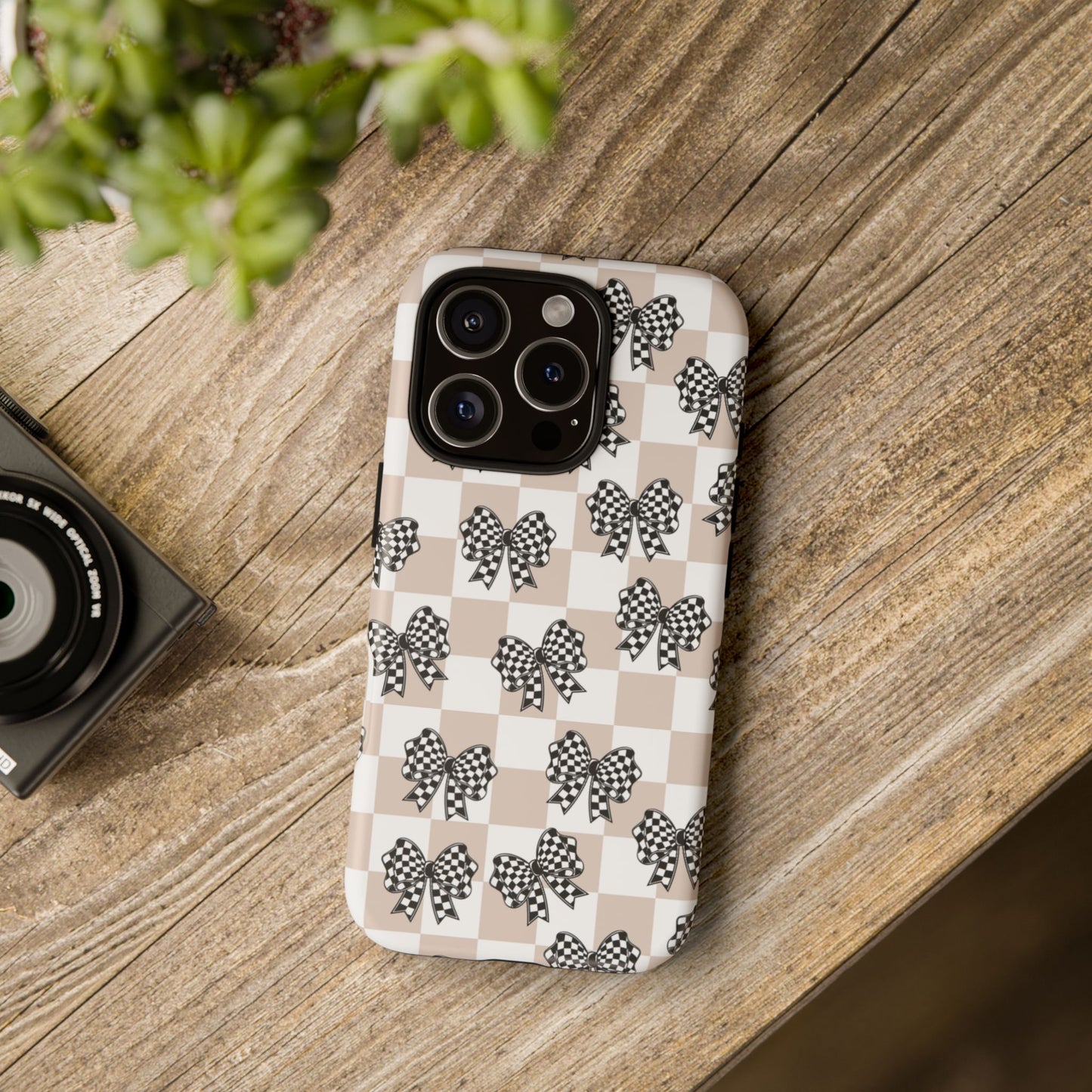 iPhone 16, Samsung S25, Google Pixel 9 Tough Phone Case, Coquette Retro Design All Models