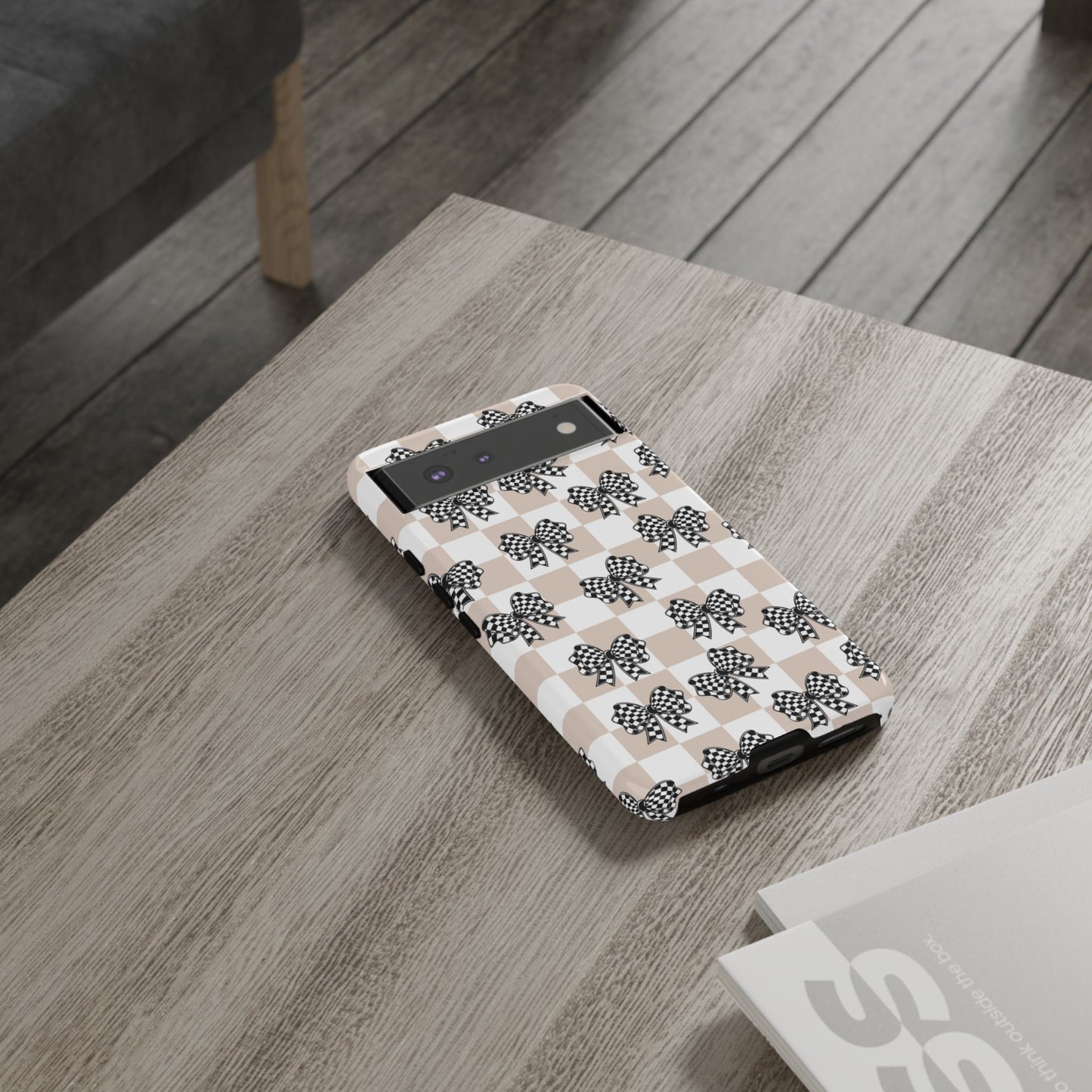 iPhone 16, Samsung S25, Google Pixel 9 Tough Phone Case, Coquette Retro Design All Models