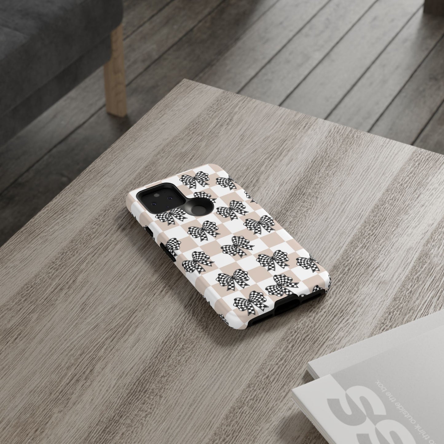 iPhone 16, Samsung S25, Google Pixel 9 Tough Phone Case, Coquette Retro Design All Models