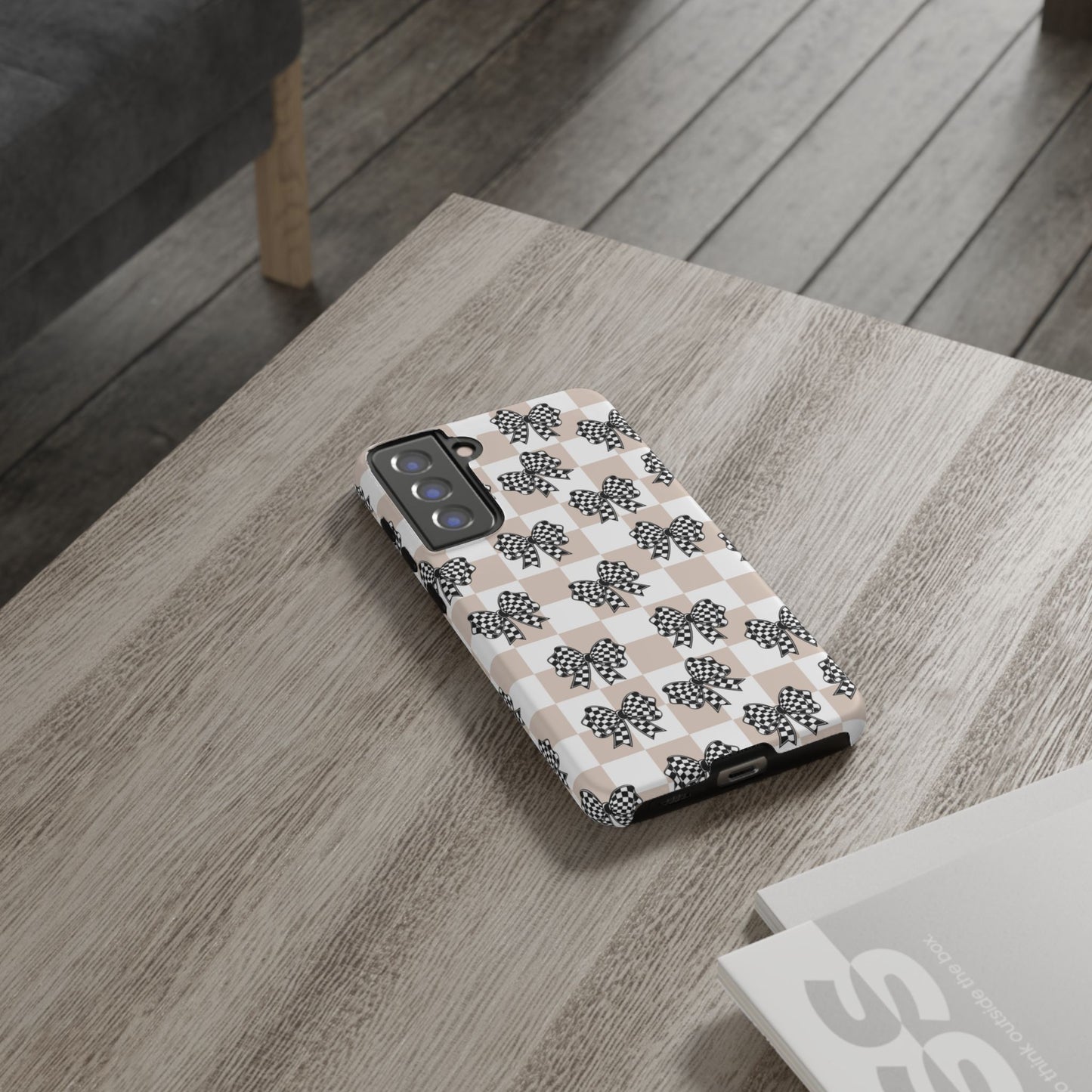 iPhone 16, Samsung S25, Google Pixel 9 Tough Phone Case, Coquette Retro Design All Models