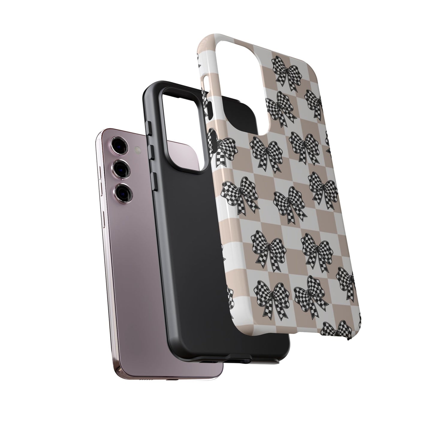 iPhone 16, Samsung S25, Google Pixel 9 Tough Phone Case, Coquette Retro Design All Models