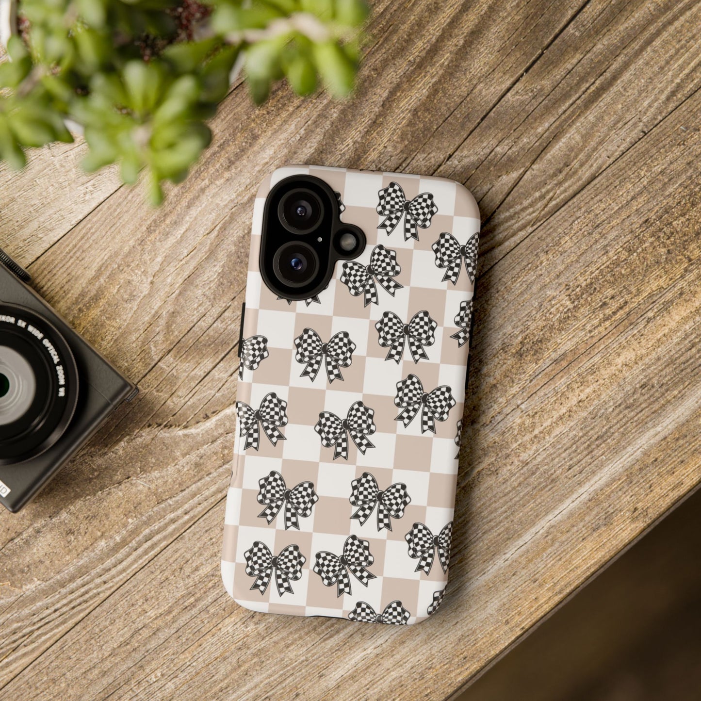 iPhone 16, Samsung S25, Google Pixel 9 Tough Phone Case, Coquette Retro Design All Models