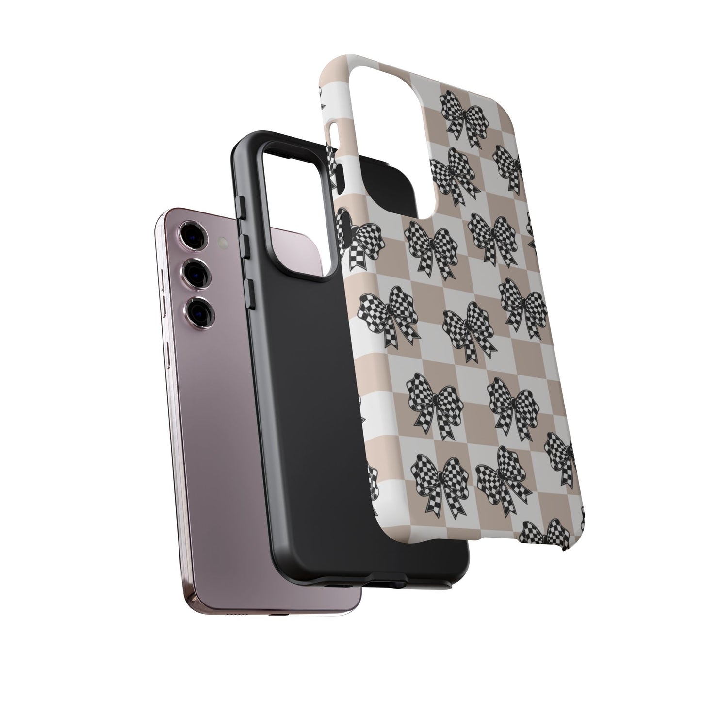 iPhone 16, Samsung S25, Google Pixel 9 Tough Phone Case, Coquette Retro Design All Models