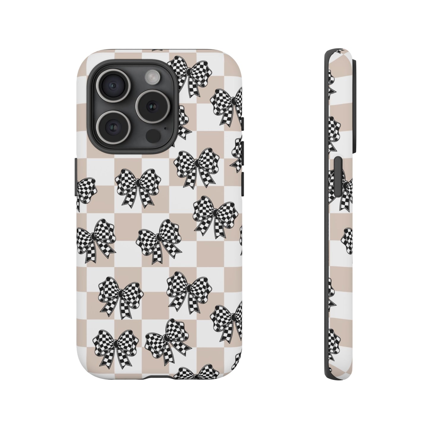 iPhone 16, Samsung S25, Google Pixel 9 Tough Phone Case, Coquette Retro Design All Models