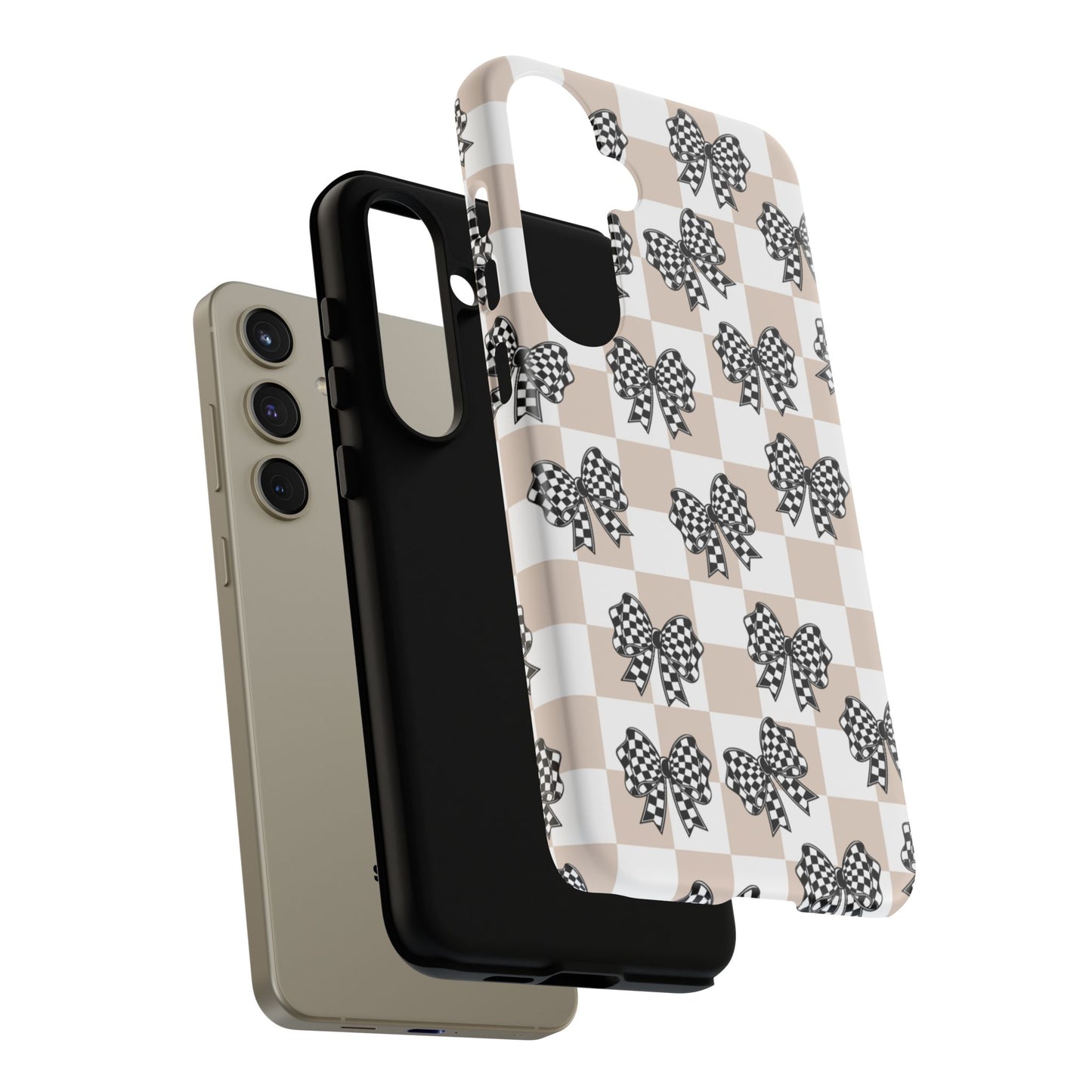 iPhone 16, Samsung S25, Google Pixel 9 Tough Phone Case, Coquette Retro Design All Models