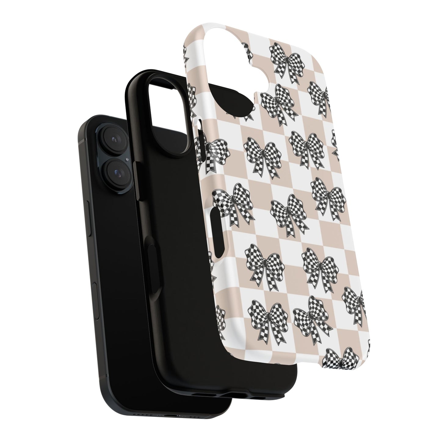 iPhone 16, Samsung S25, Google Pixel 9 Tough Phone Case, Coquette Retro Design All Models