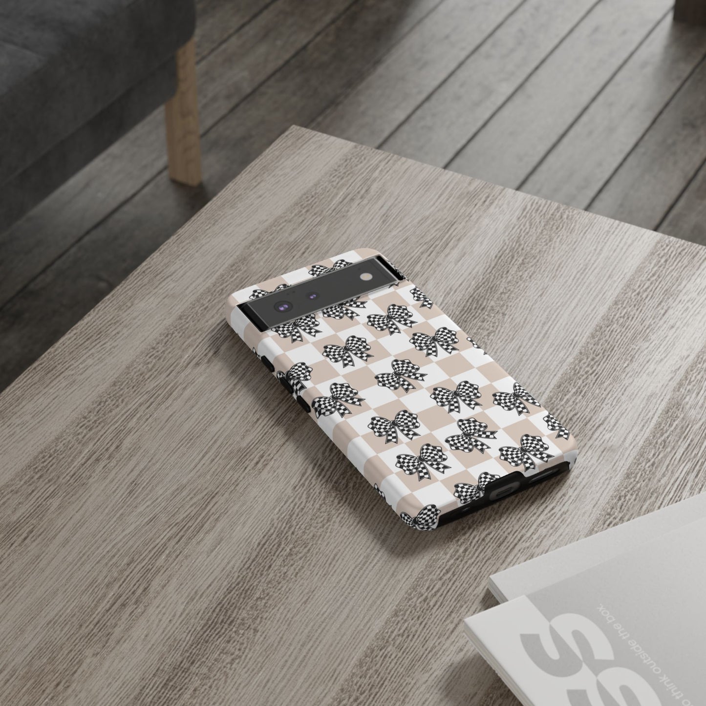 iPhone 16, Samsung S25, Google Pixel 9 Tough Phone Case, Coquette Retro Design All Models