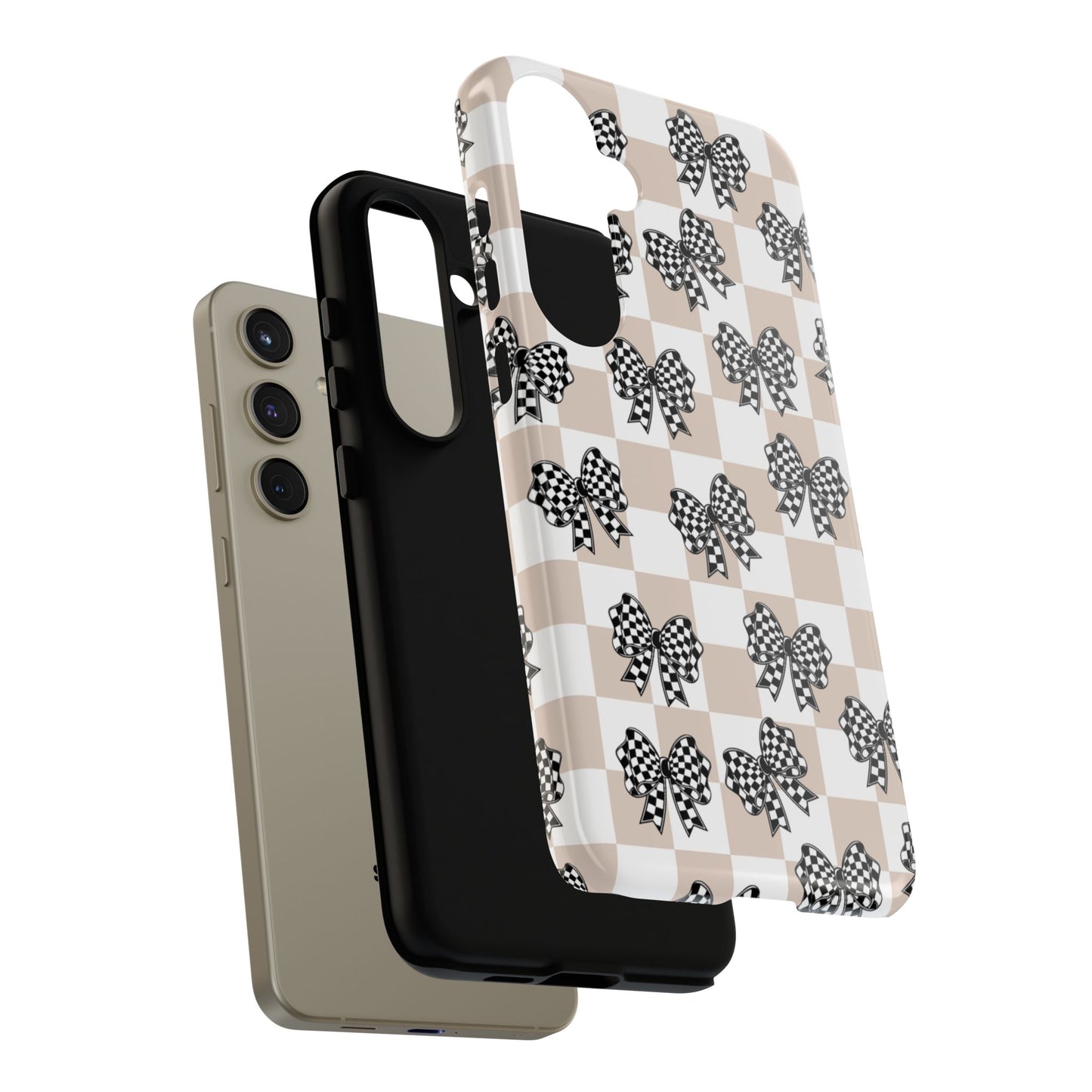 iPhone 16, Samsung S25, Google Pixel 9 Tough Phone Case, Coquette Retro Design All Models