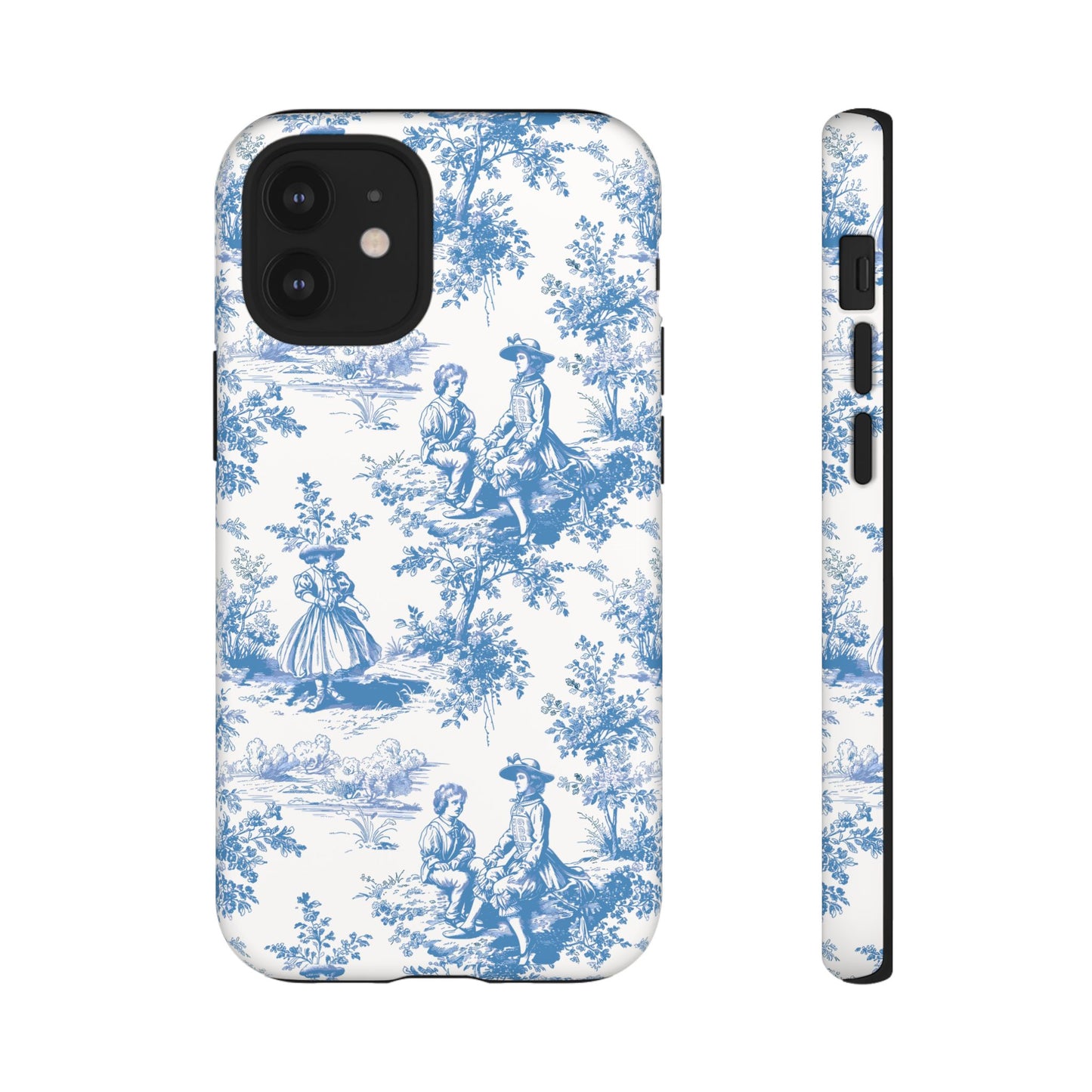 Blue Toile Phone Case – Cover for iPhone, Samsung, Google Pixel