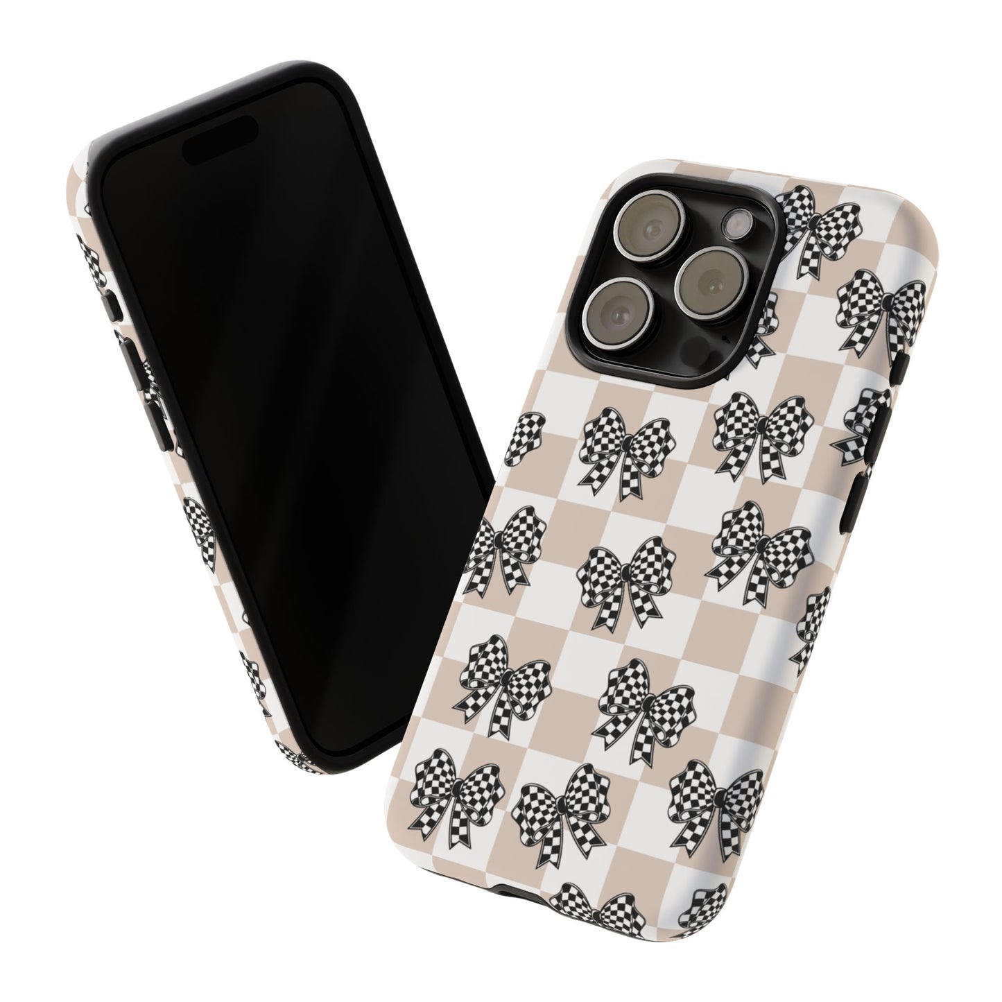 iPhone 16, Samsung S25, Google Pixel 9 Tough Phone Case, Coquette Retro Design All Models