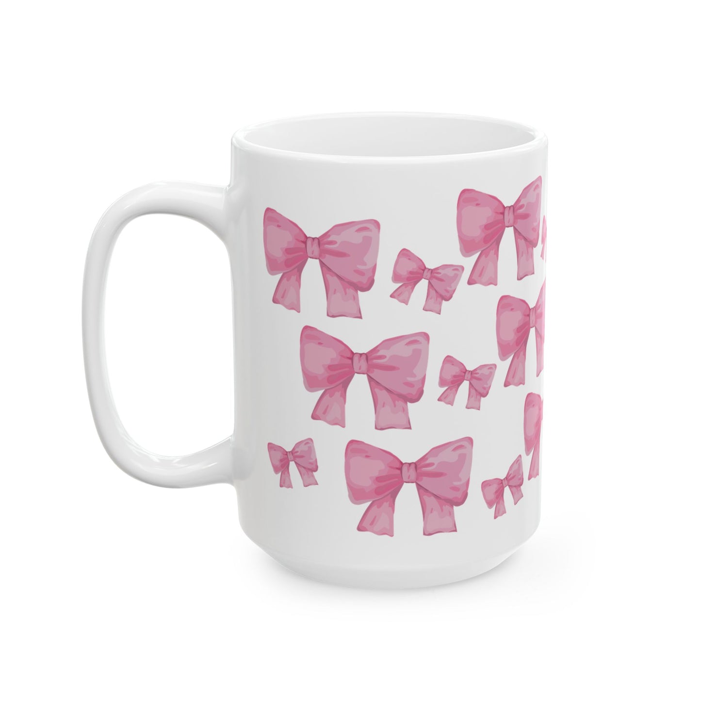 Pink Bow Coffee Cup – Coquette Aesthetic Mug