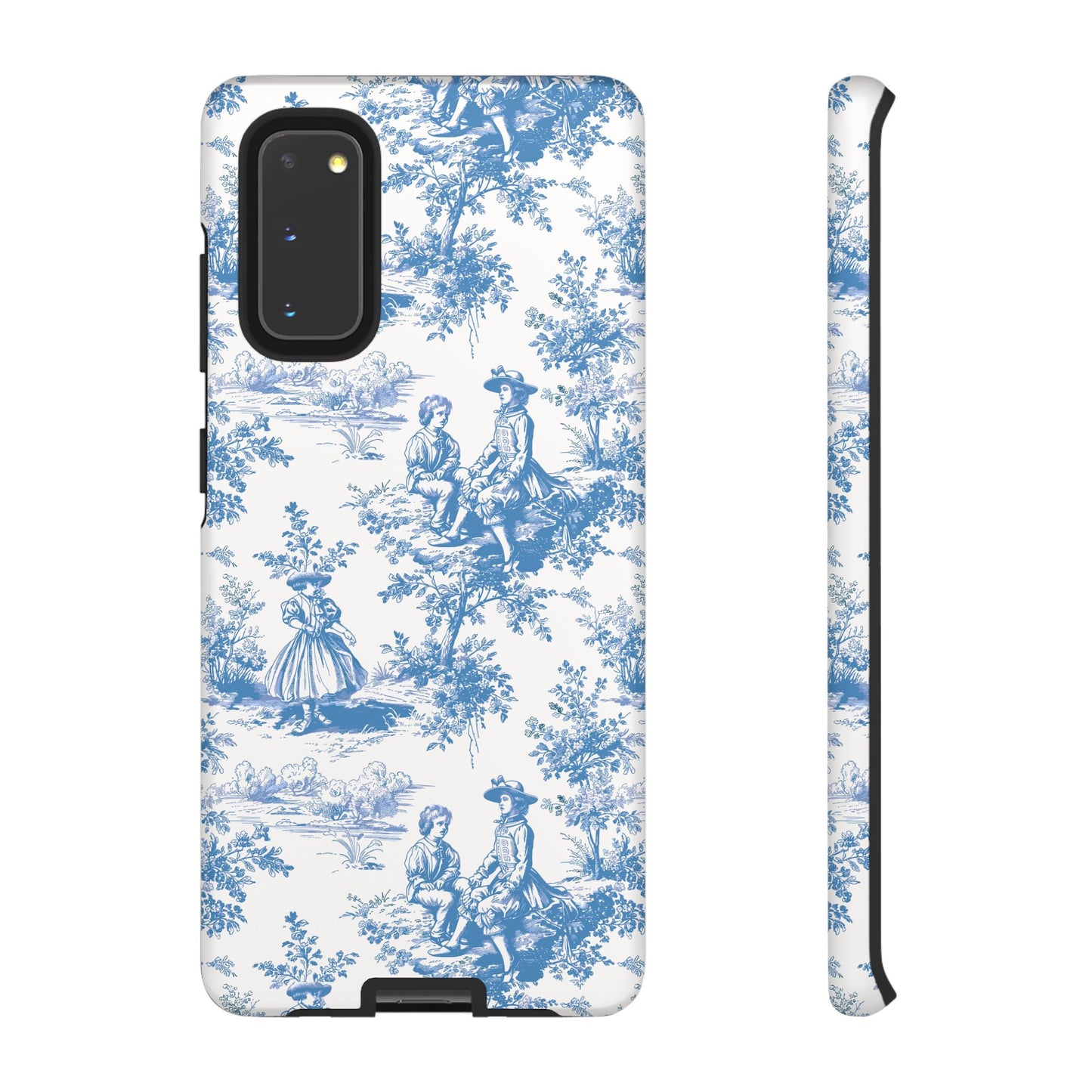 Blue Toile Phone Case – Cover for iPhone, Samsung, Google Pixel