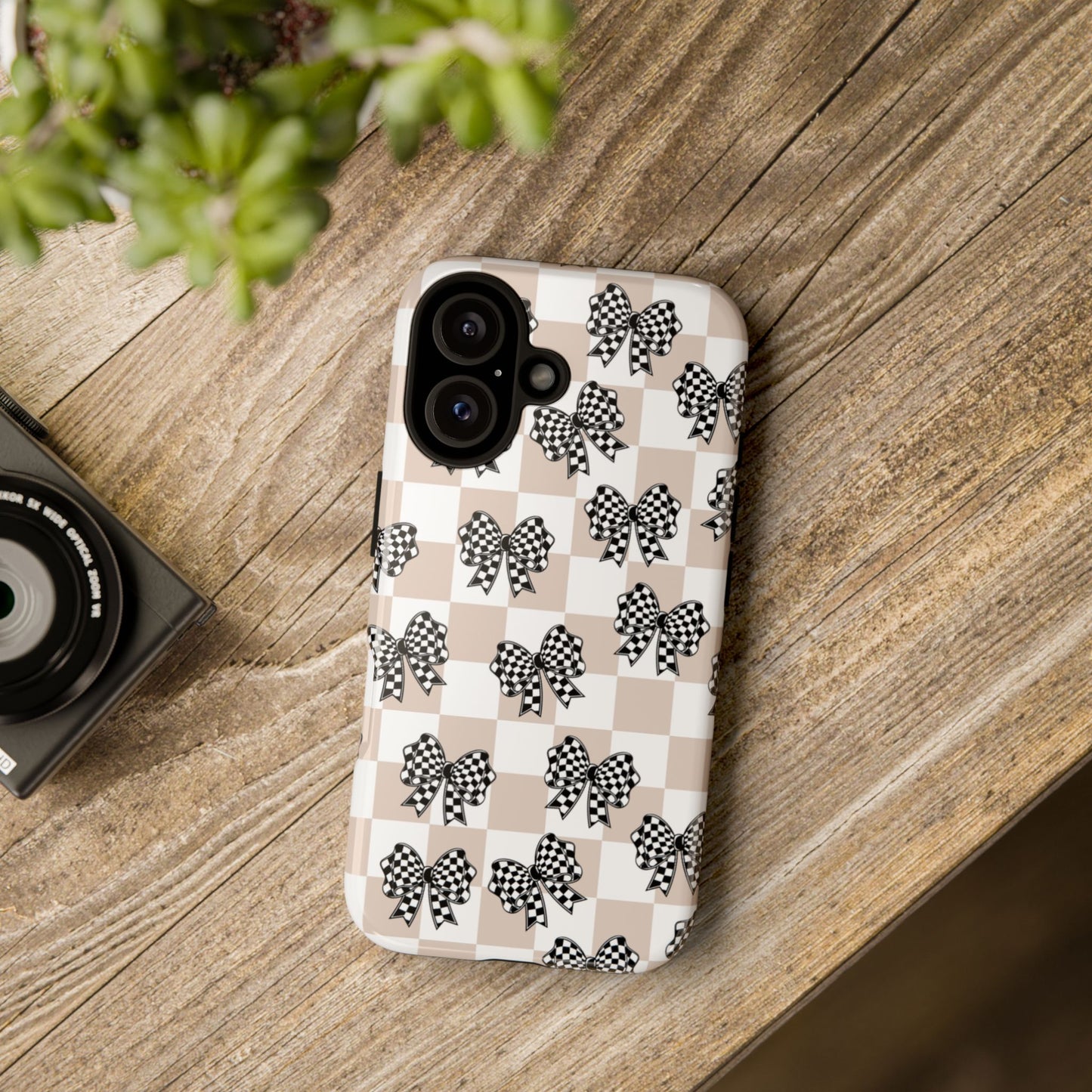 iPhone 16, Samsung S25, Google Pixel 9 Tough Phone Case, Coquette Retro Design All Models