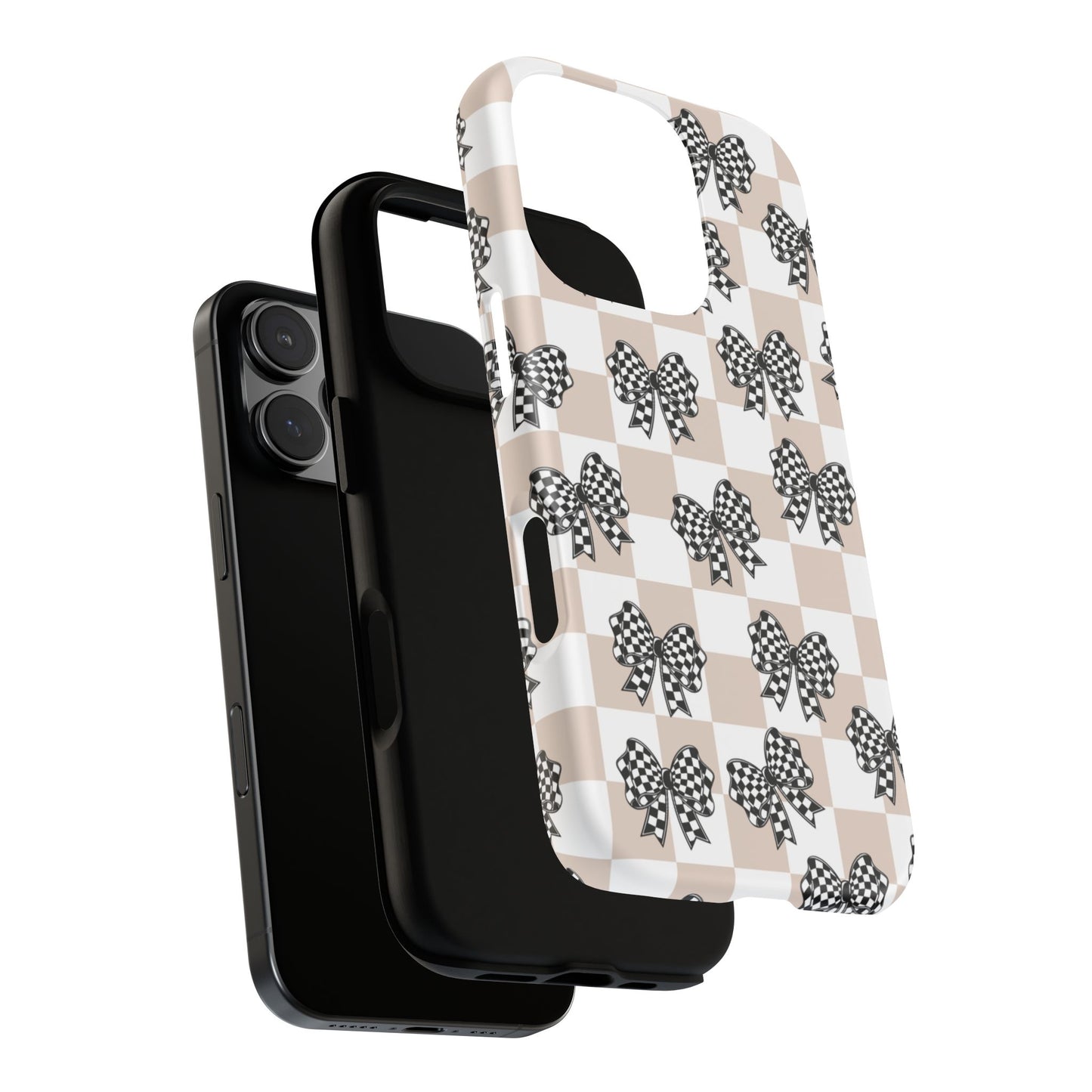 iPhone 16, Samsung S25, Google Pixel 9 Tough Phone Case, Coquette Retro Design All Models