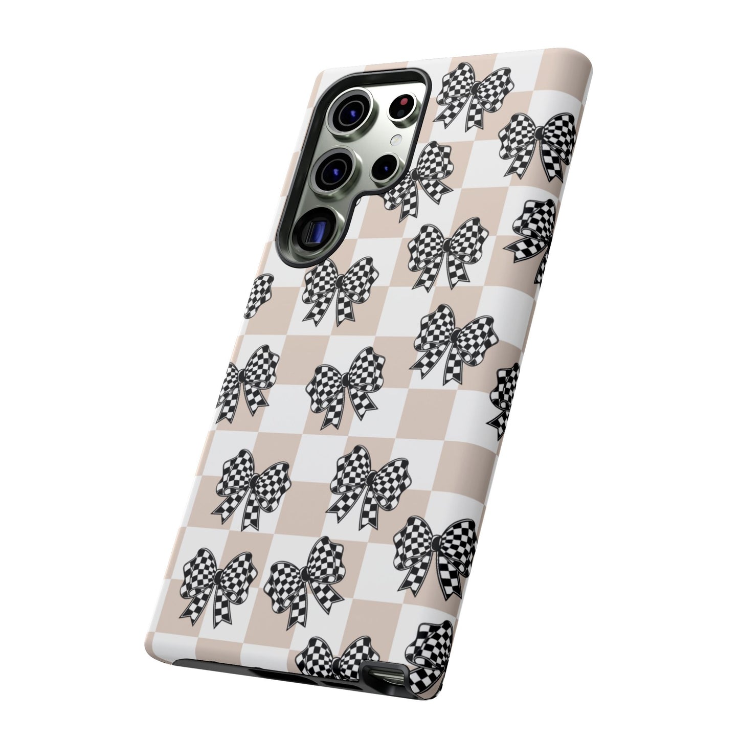 iPhone 16, Samsung S25, Google Pixel 9 Tough Phone Case, Coquette Retro Design All Models