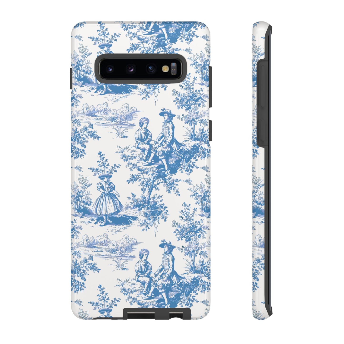 Blue Toile Phone Case – Cover for iPhone, Samsung, Google Pixel