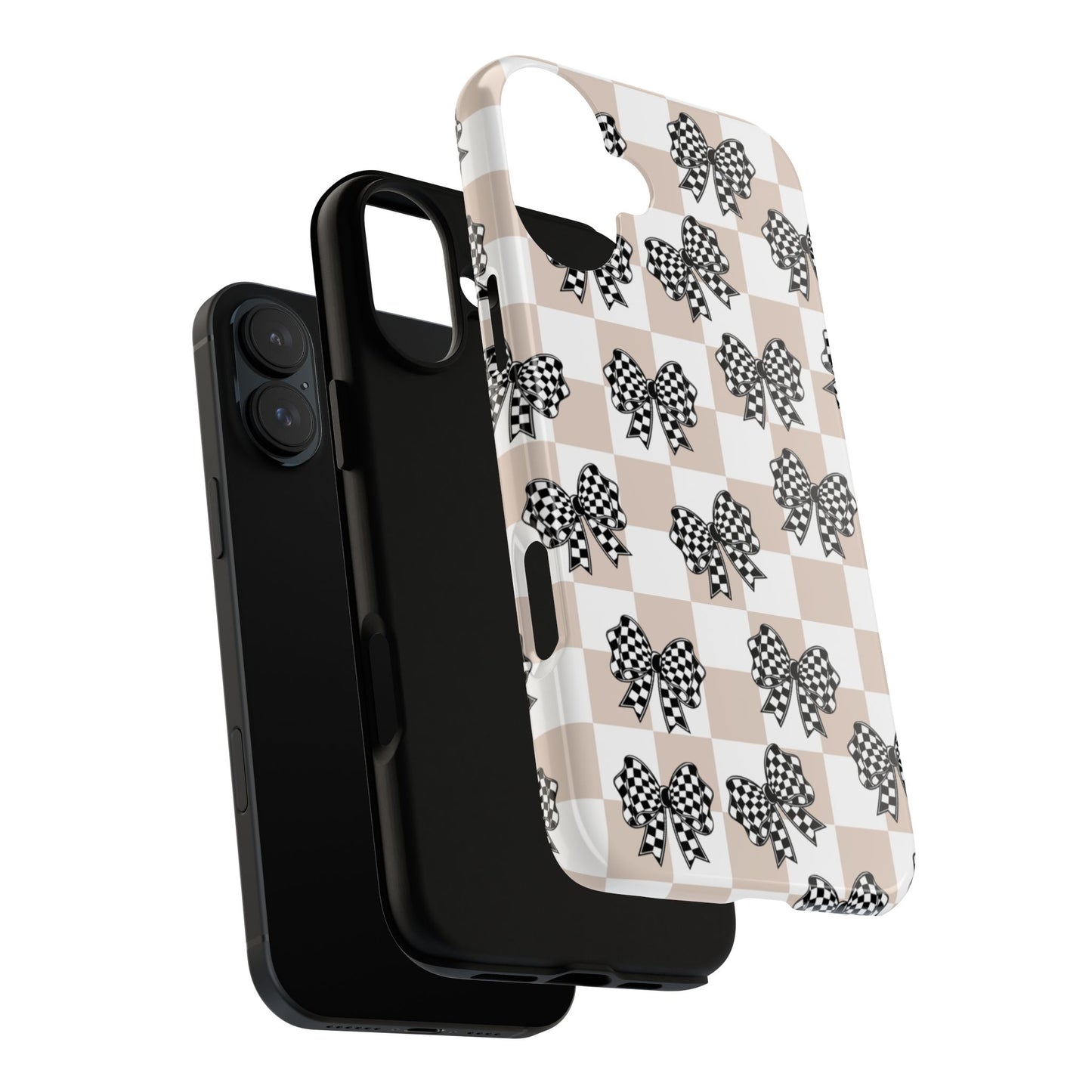 iPhone 16, Samsung S25, Google Pixel 9 Tough Phone Case, Coquette Retro Design All Models